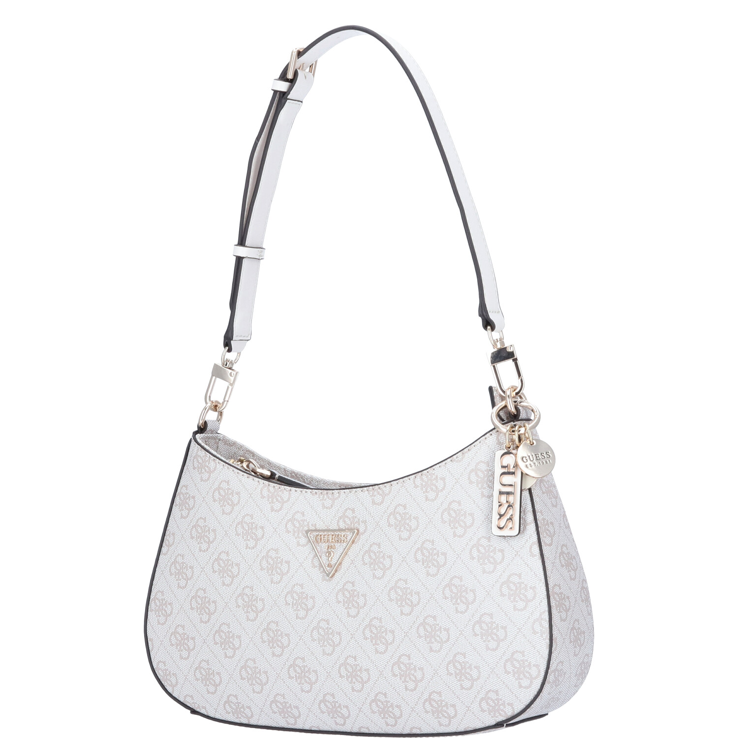 GUESS Damen Schultertasche Noelle Dove Logo