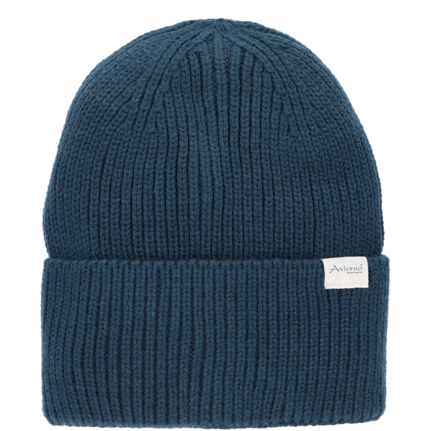 Antonio Winter Strickmütze mit Umschlag  petrol Abbildung 1