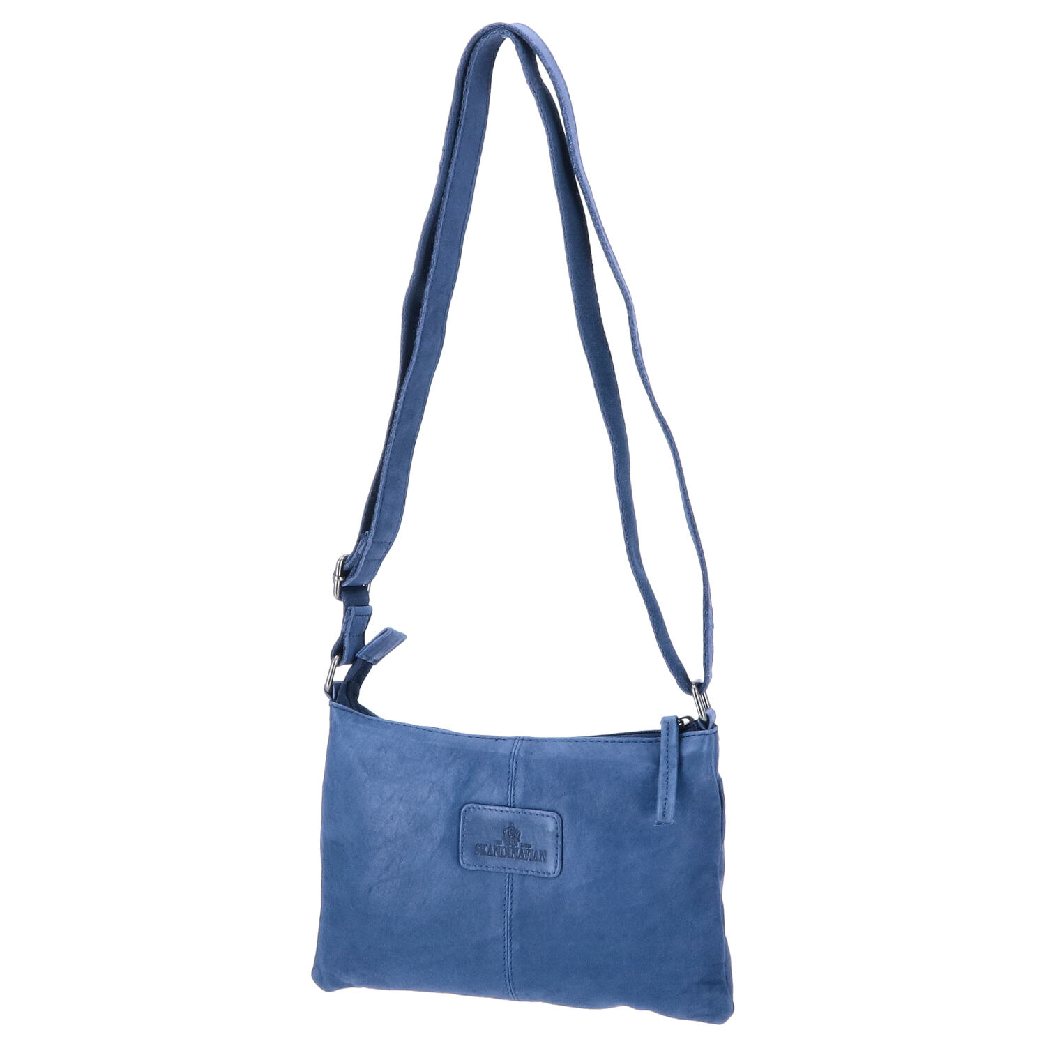 The Skandinavian Brand Damen Ledertasche, Umhängetasche  blau Abbildung 6