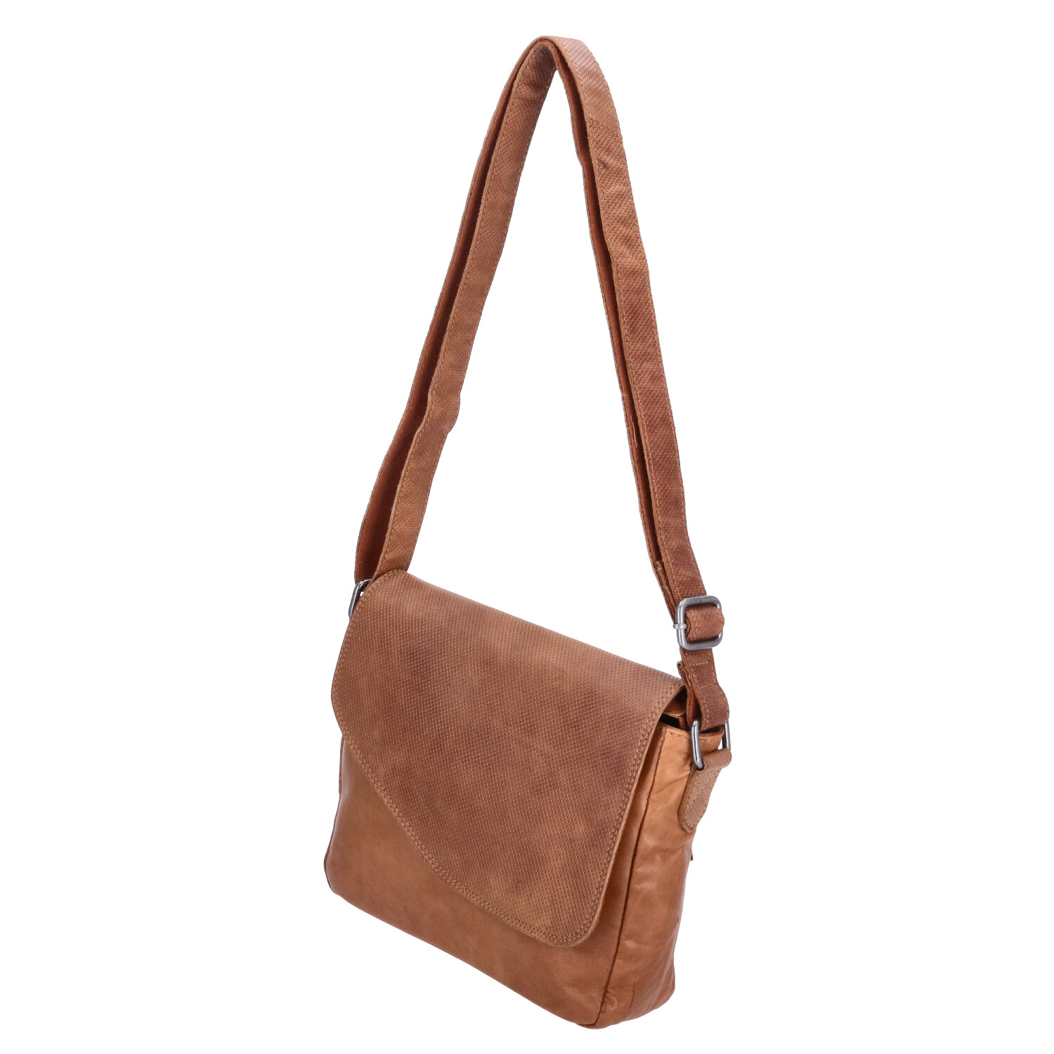 The Skandinavian Brand Damen Leder Umhängetasche  Cognac Abbildung 5