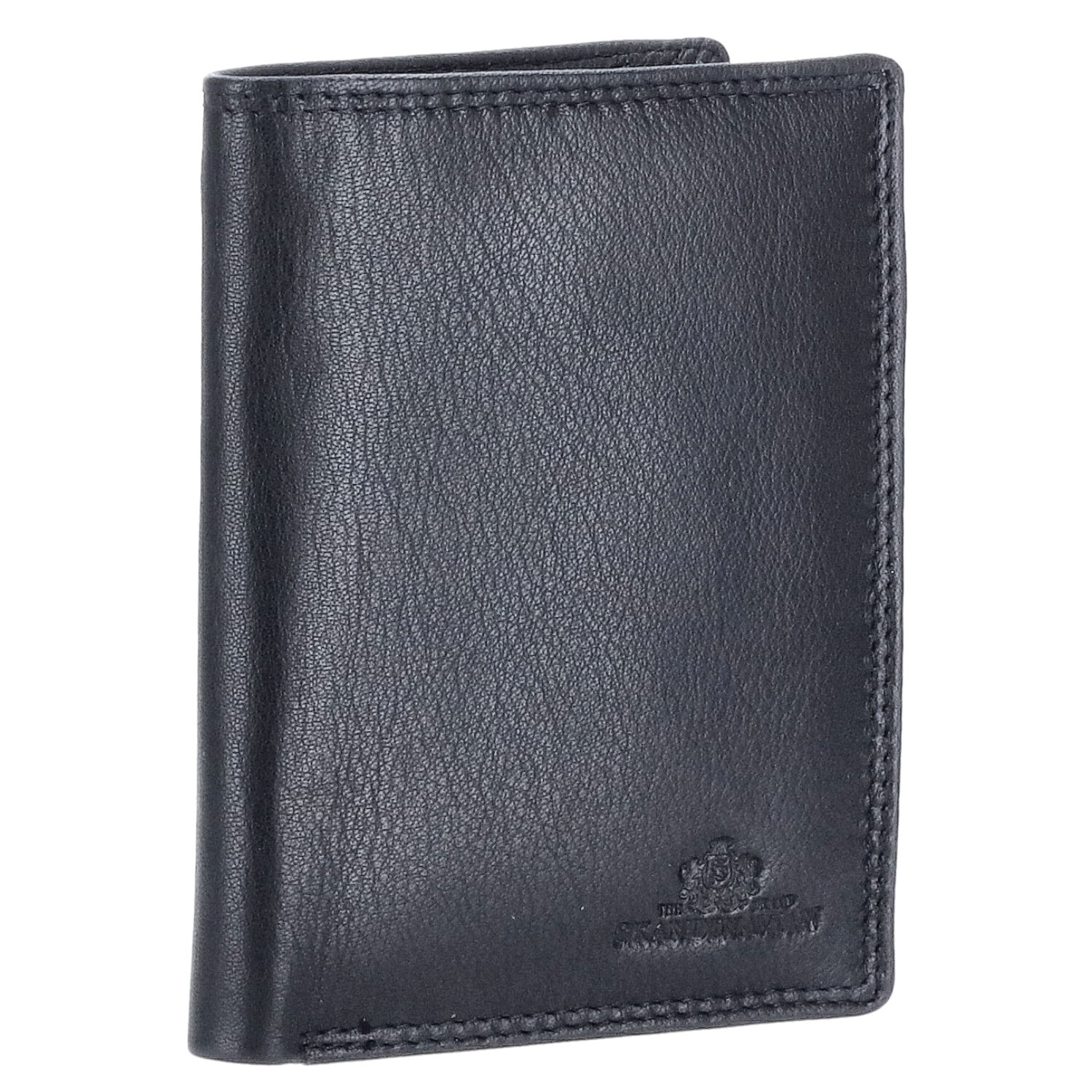 The Skandinavian Brand Herren Lederbörse Hoch  Black