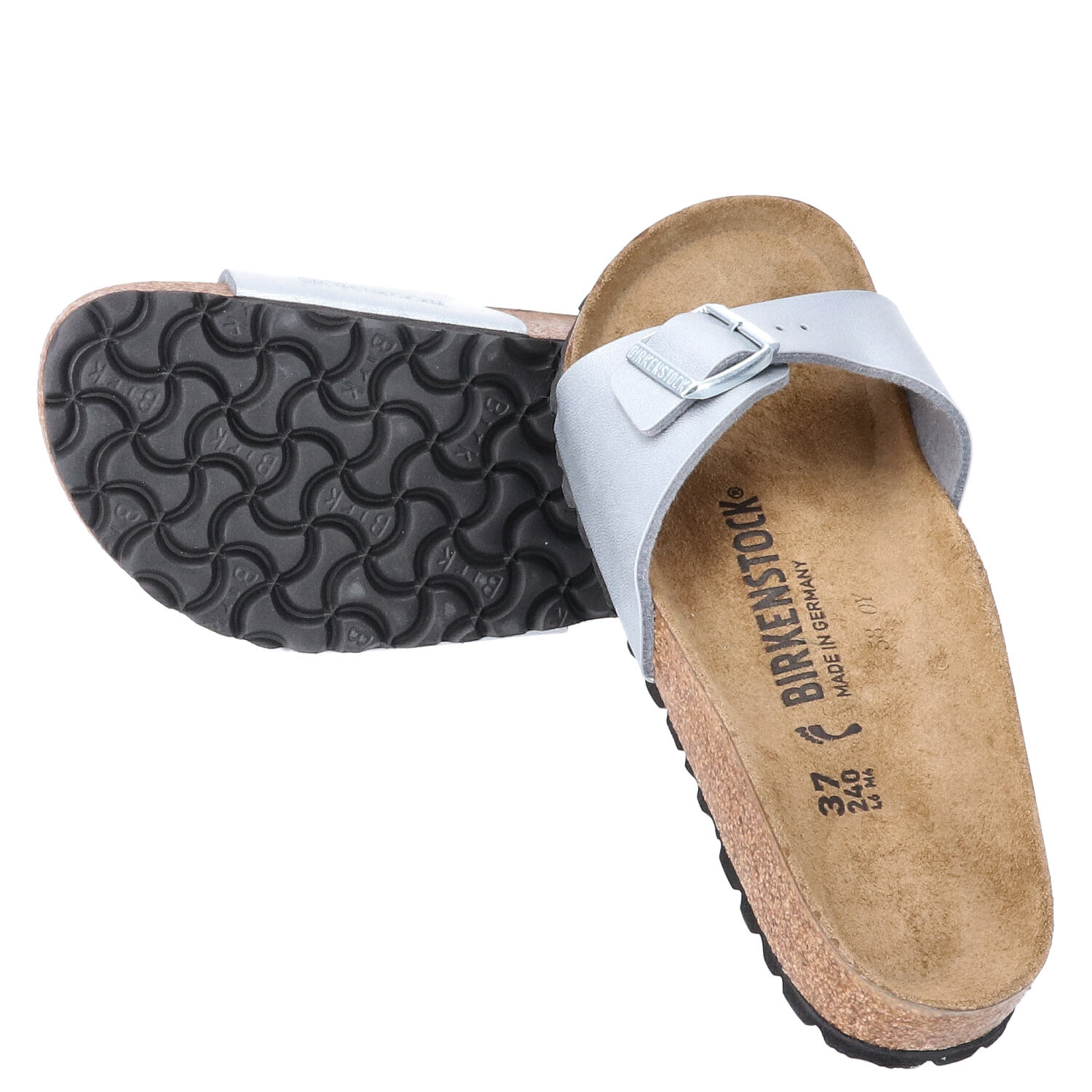 Birkenstock Sandalen Größe 37 Madrid BS silver   Abbildung 1