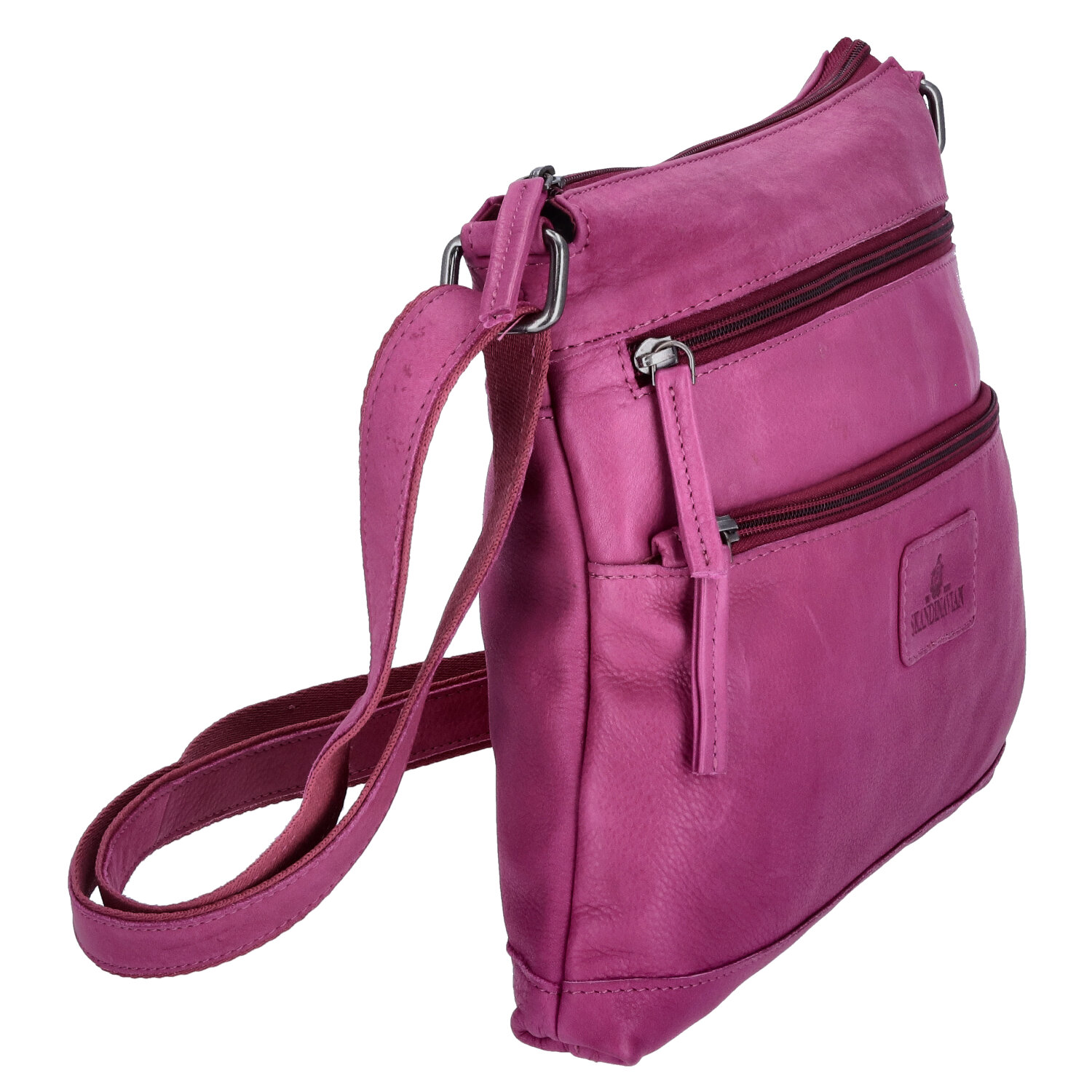 The Skandinavian Brand Leder Umhängetasche  Purple Abbildung 3