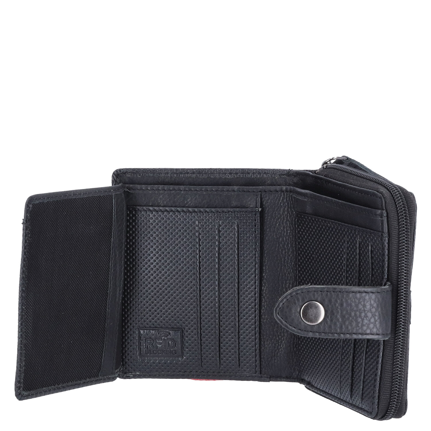The Skandinavian Brand Damen Leder Geldbörse mittel - Black Abbildung 5