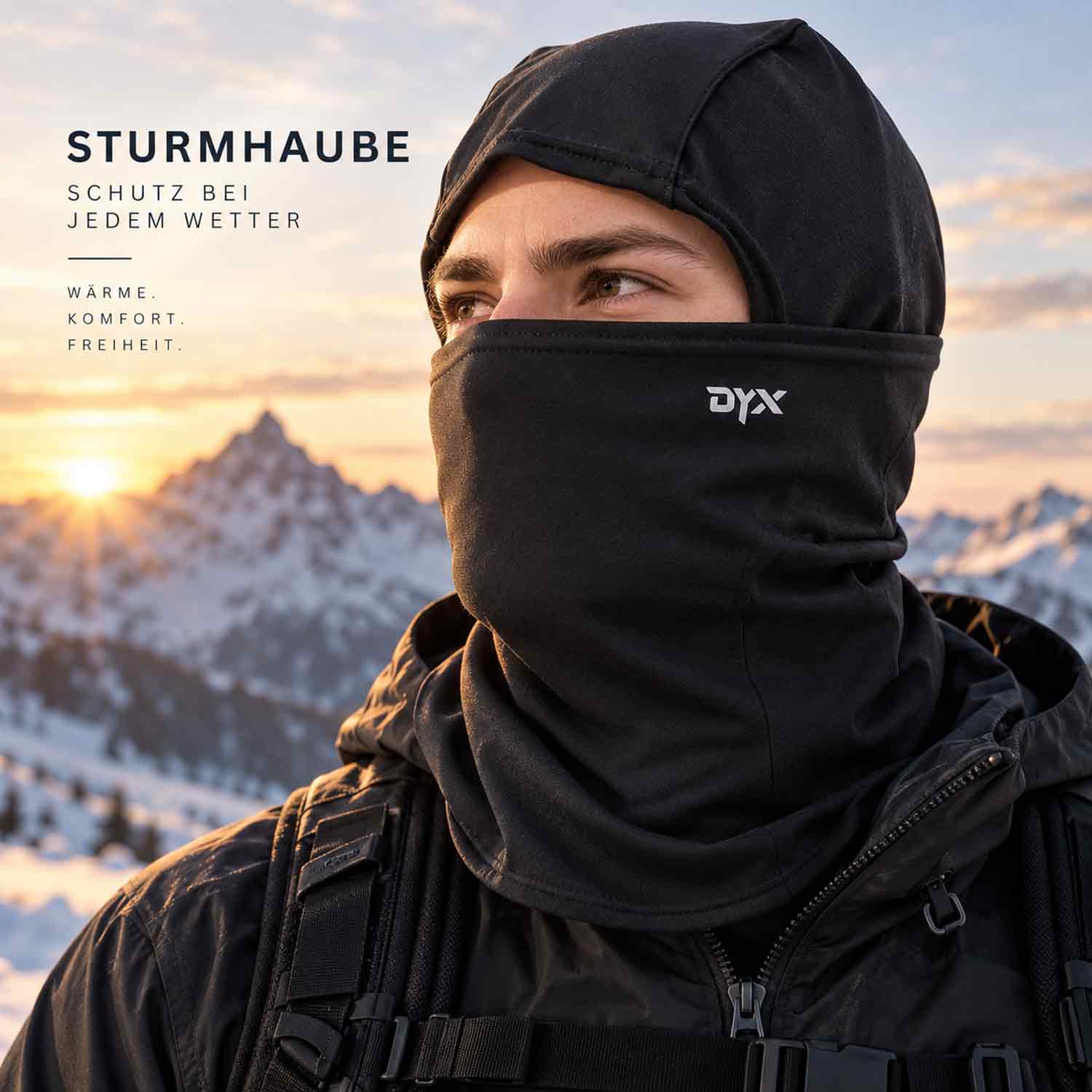DYX Sturmhaube Balaclava  Black Abbildung 2