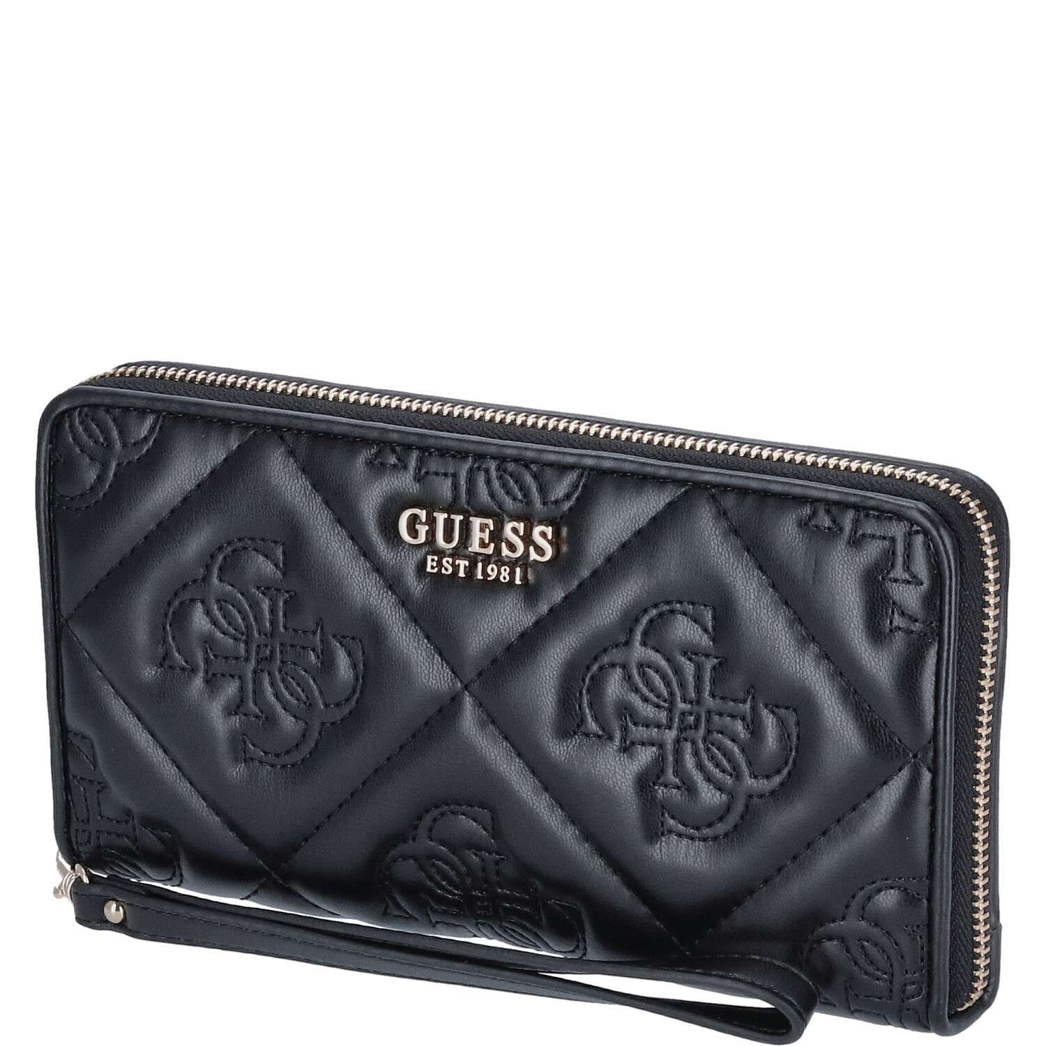 GUESS Damen Geldbörse Marieke Black Logo