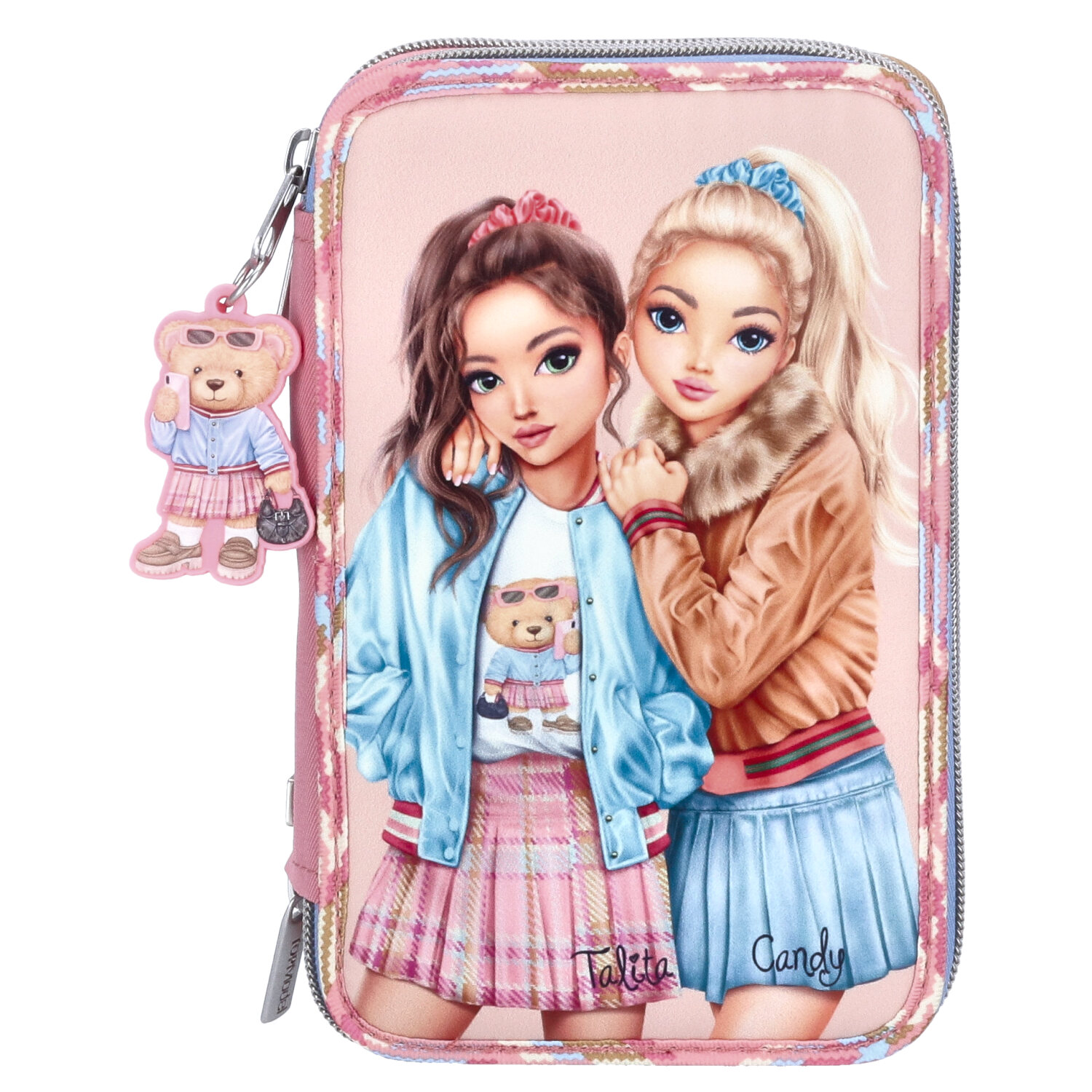 Depesche 3-Fach Federtasche TOPModel TEAM TEDDY 89-Pink Abbildung 4