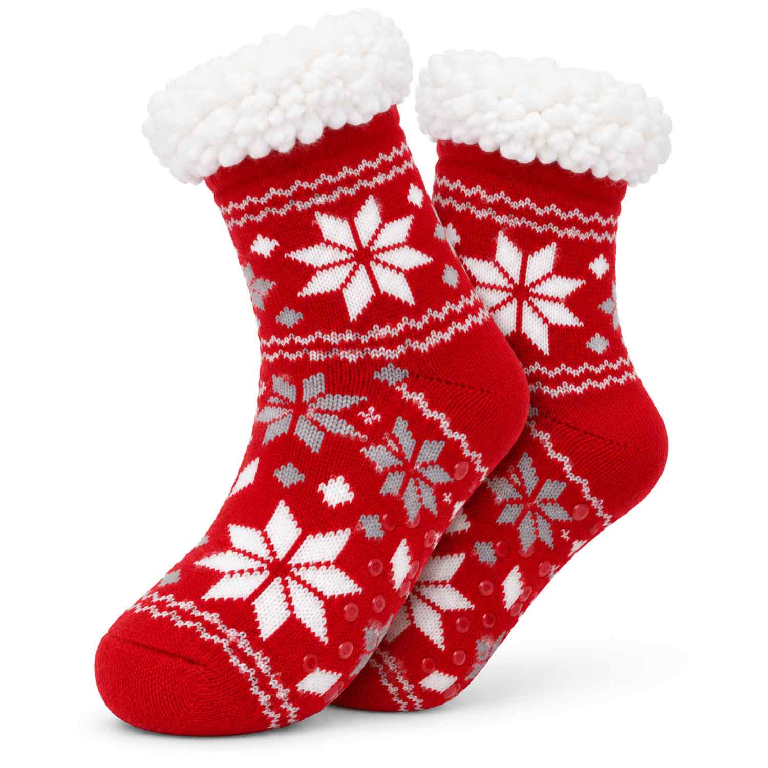 Antonio Kuschelige Hüttensocken Merry Christmas Gr.35-42 - rot Abbildung 1