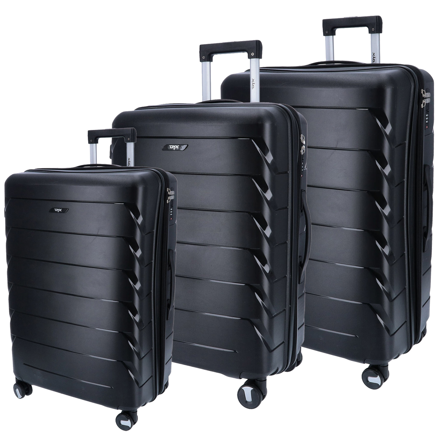 DYX 4 Rollen Trolley 3er Set S/M/L Washington 99-gemischt Abbildung 1