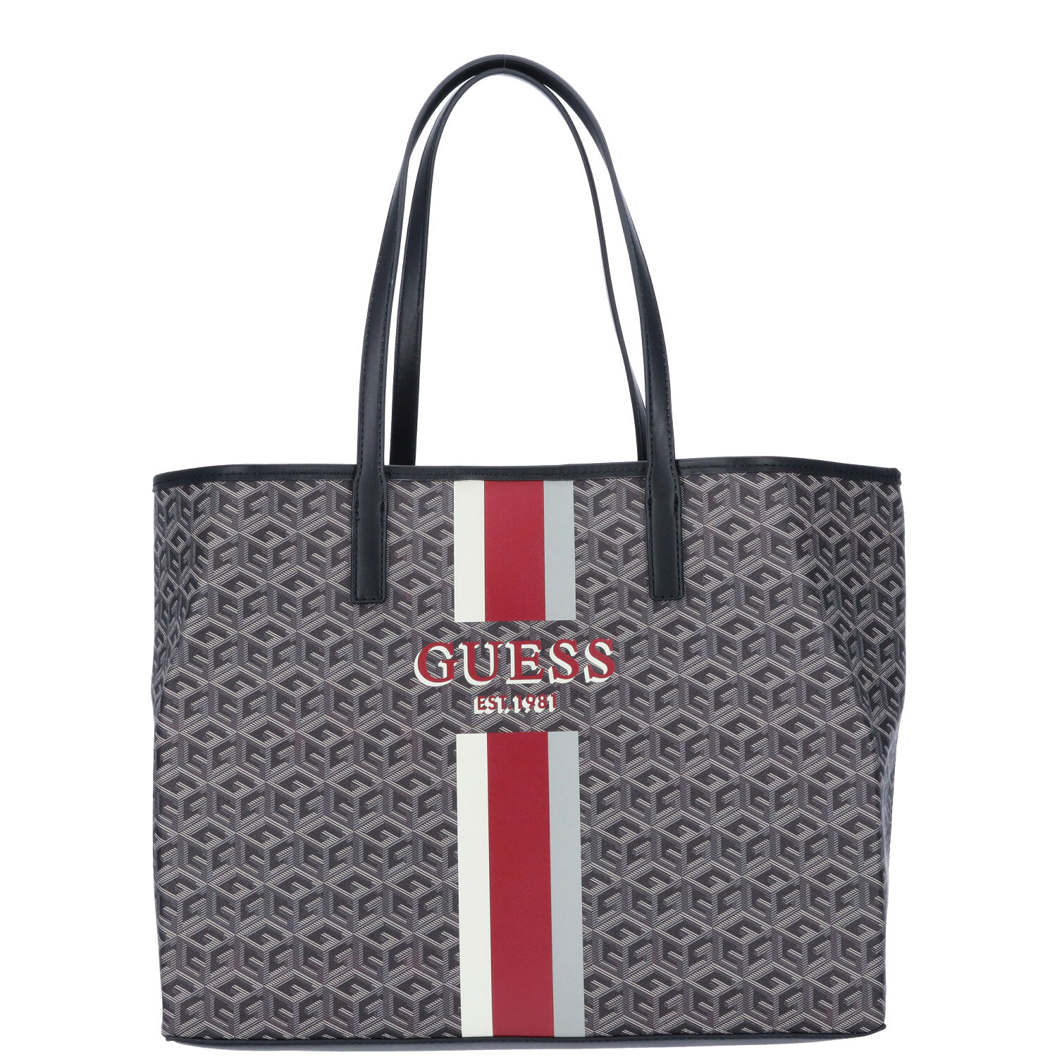 GUESS Damen Shopper Vikky Charcoal Logo Abbildung 5