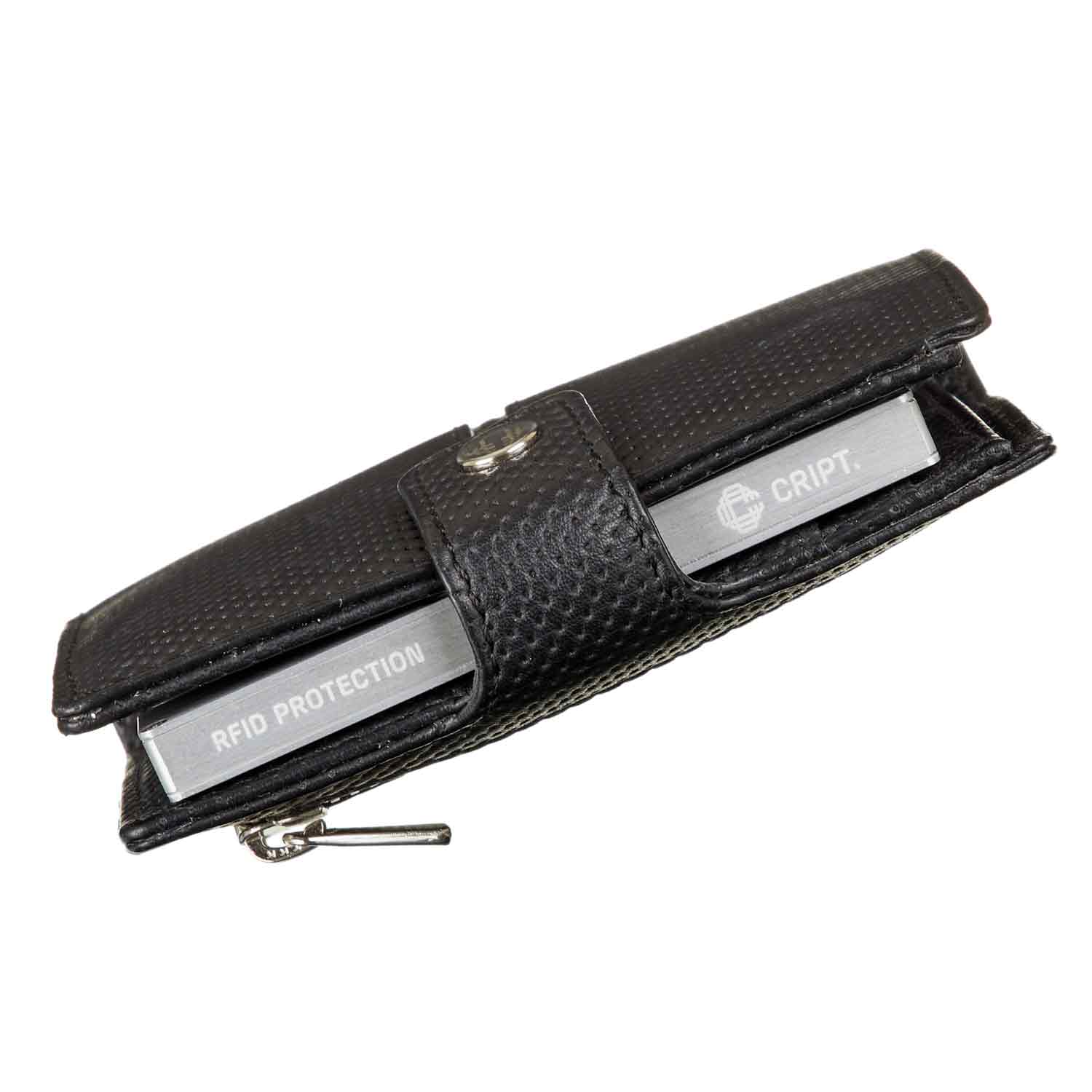 Cript RFID Kreditkartenetui  Perforation Black Abbildung 4