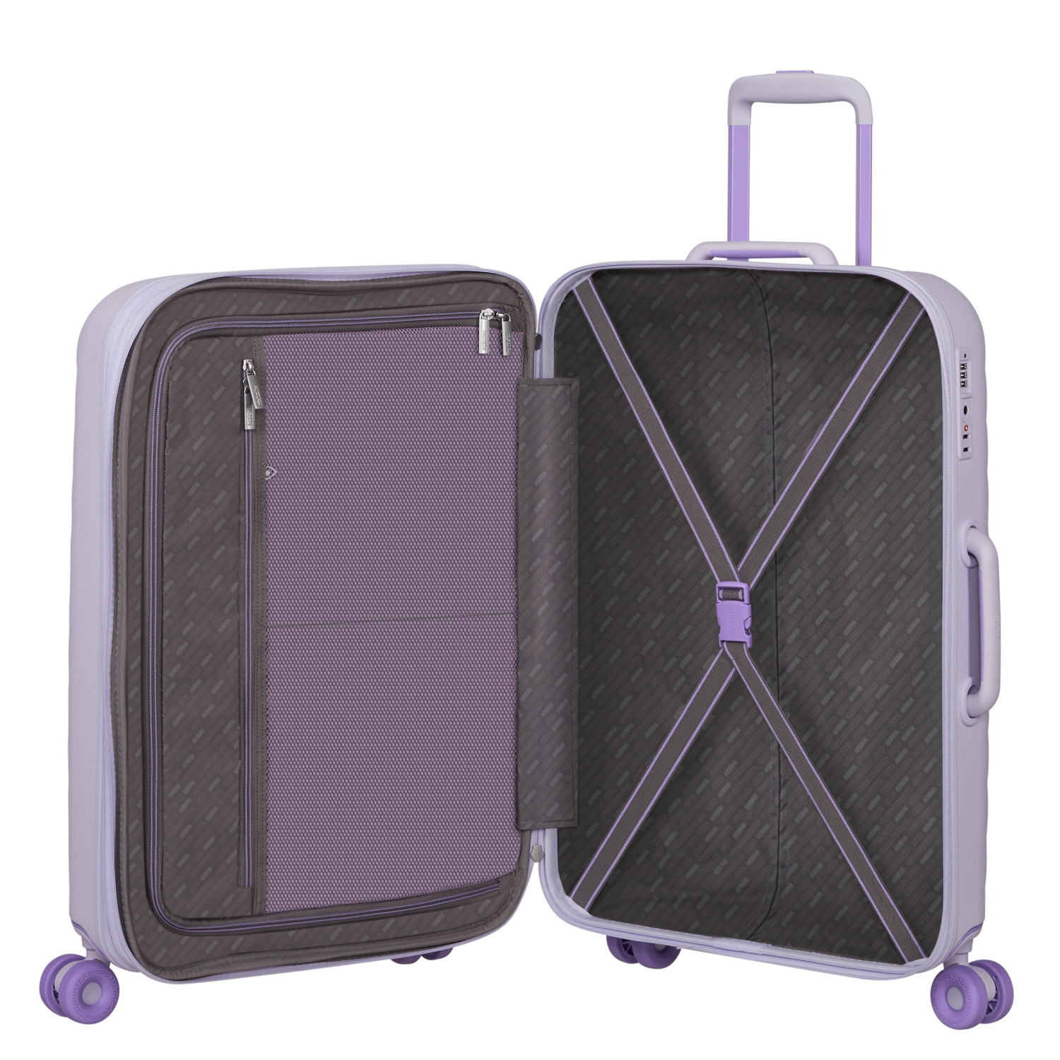 American Tourister 4 Rollen Spinner 67cm EXP. Neovibe Fresh lilac Abbildung 7