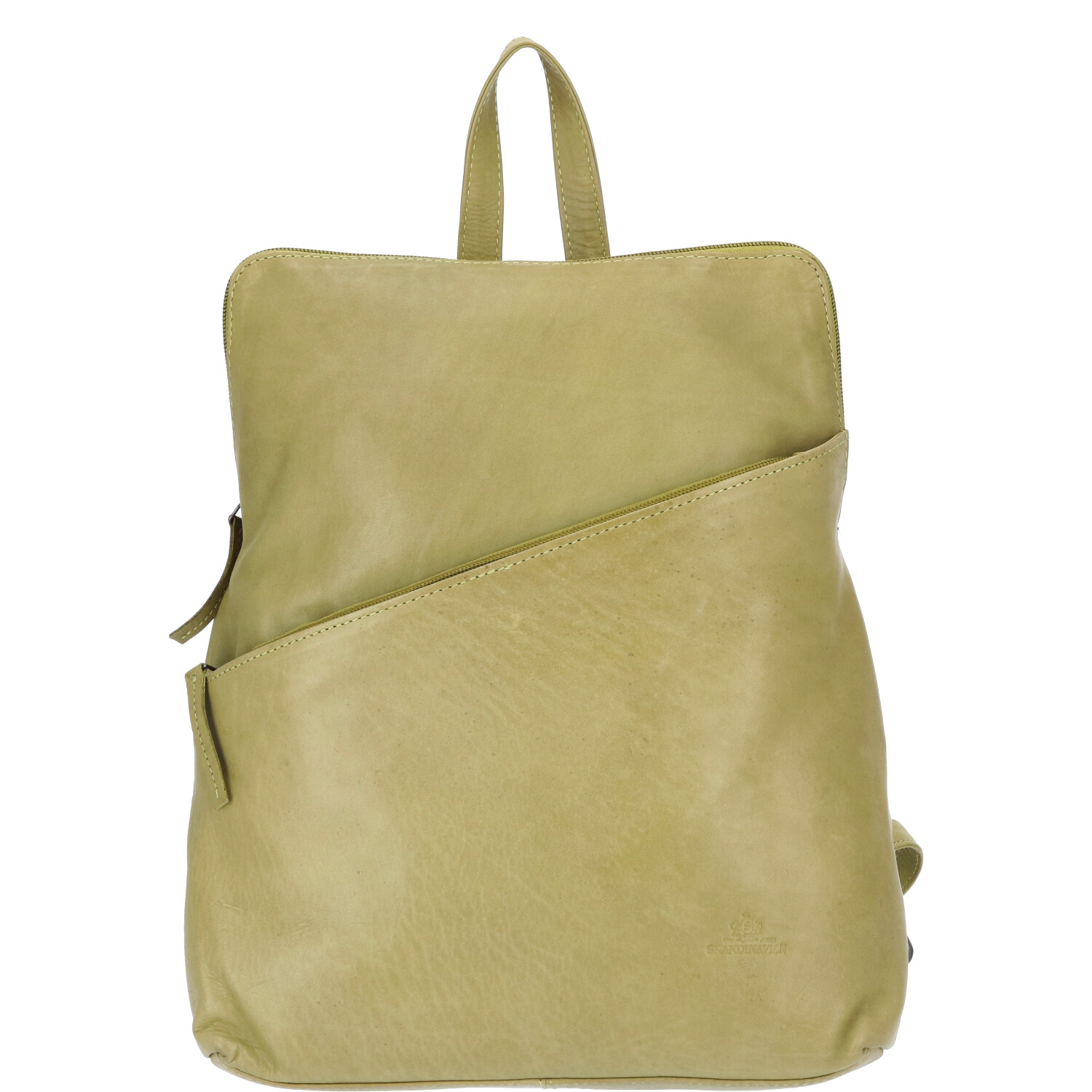 The Skandinavian Brand Lady Backpack Washed Nappa grün