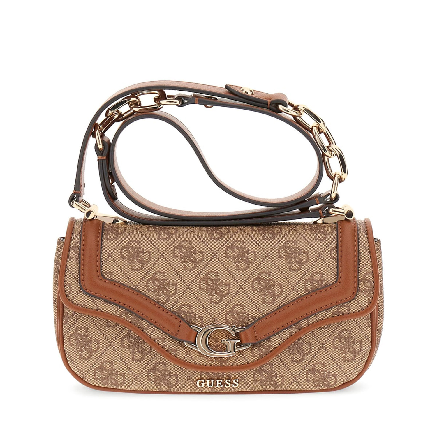 GUESS Umhängetasche Dea Latte Logo Abbildung 1