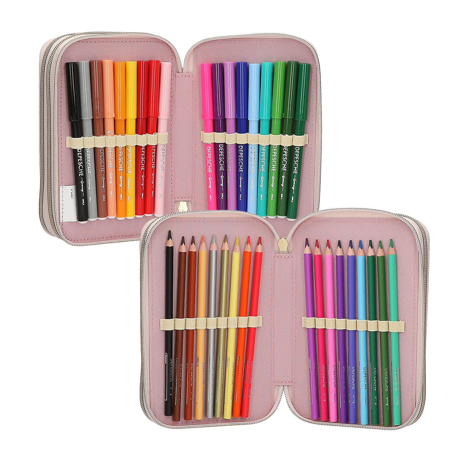 Depesche 3-Fach Federtasche Miss Melody Pferdekopf Applikation Abbildung 5