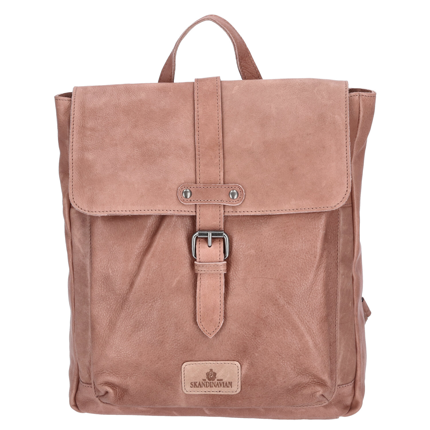 The Skandinavian Brand Damen Leder Rucksack  beige Abbildung 5