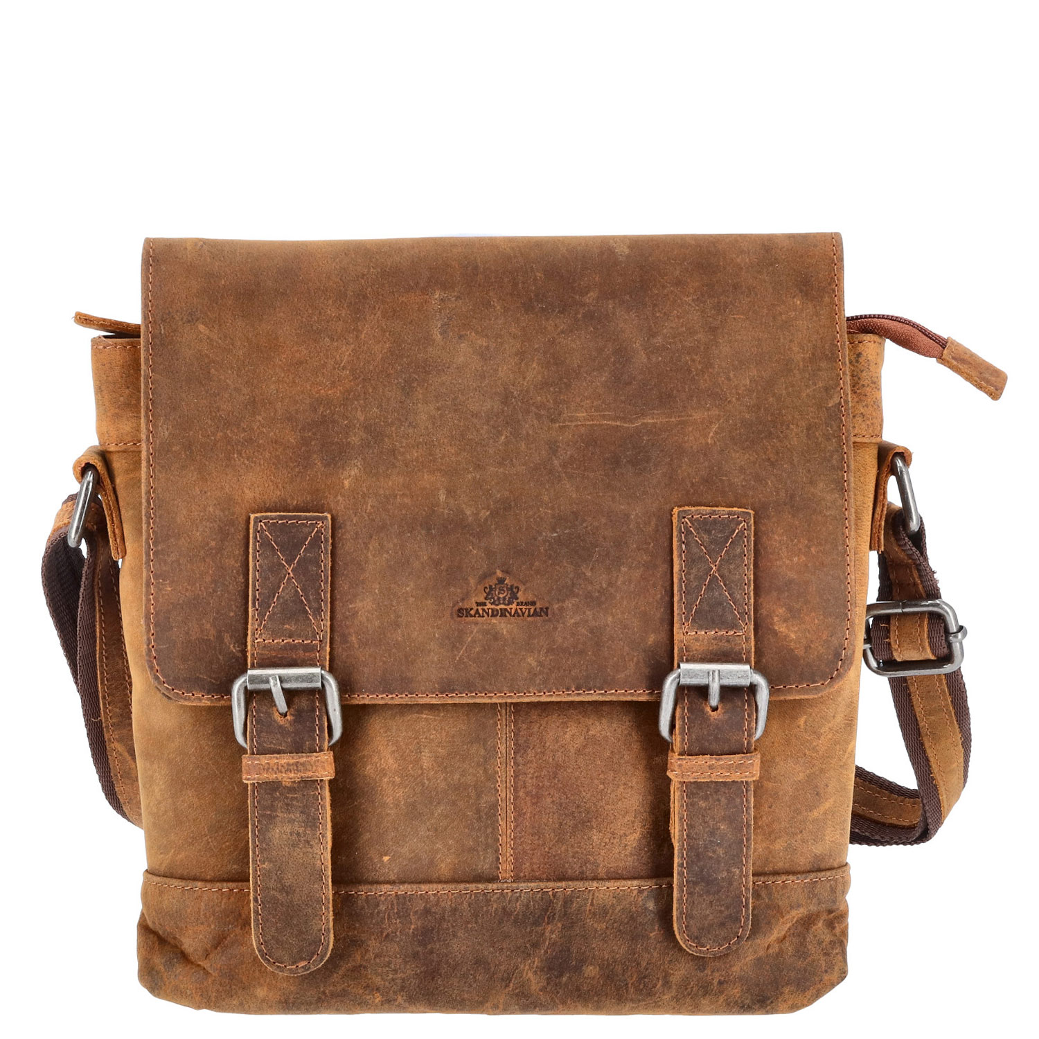 The Skandinavian Brand Leder Umhängetasche Hunter  braun Abbildung 4