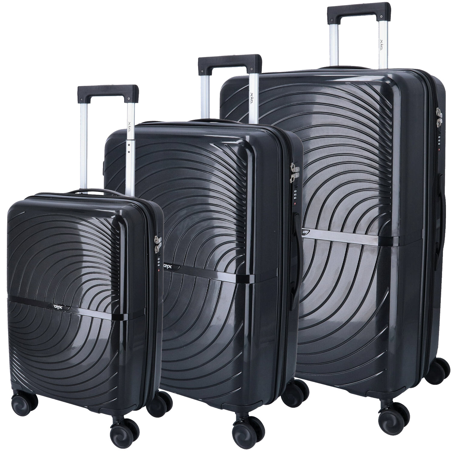 DYX 4 Rollen Trolley 3er Set S/M/L Paris gemischt Abbildung 1