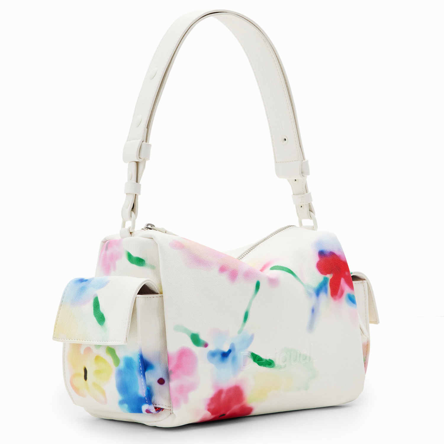 Desigual Damen Schultertasche Liquidflower Habana blanco roto Abbildung 1