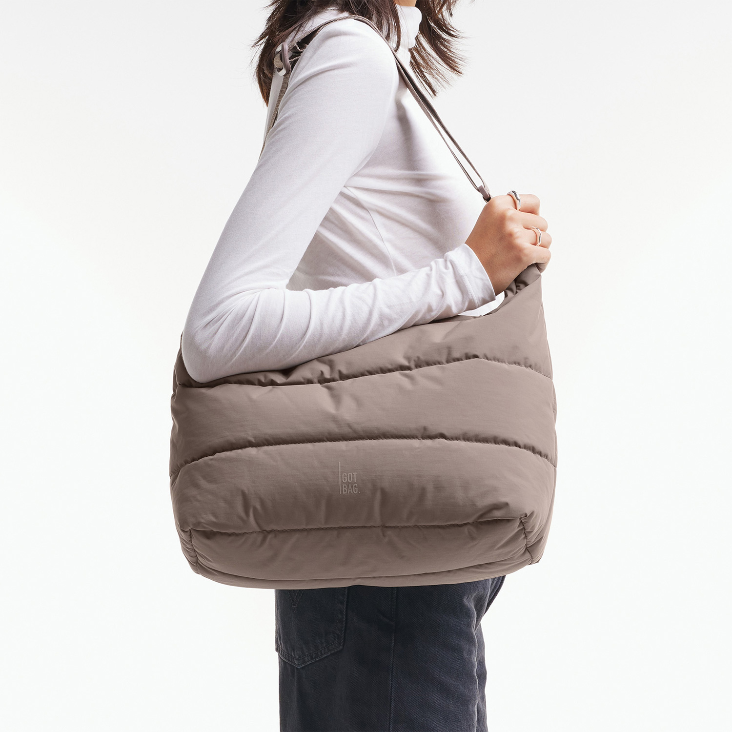 Got Bag Tasche Puffer Square Bag Large monochrome oyster Abbildung 7