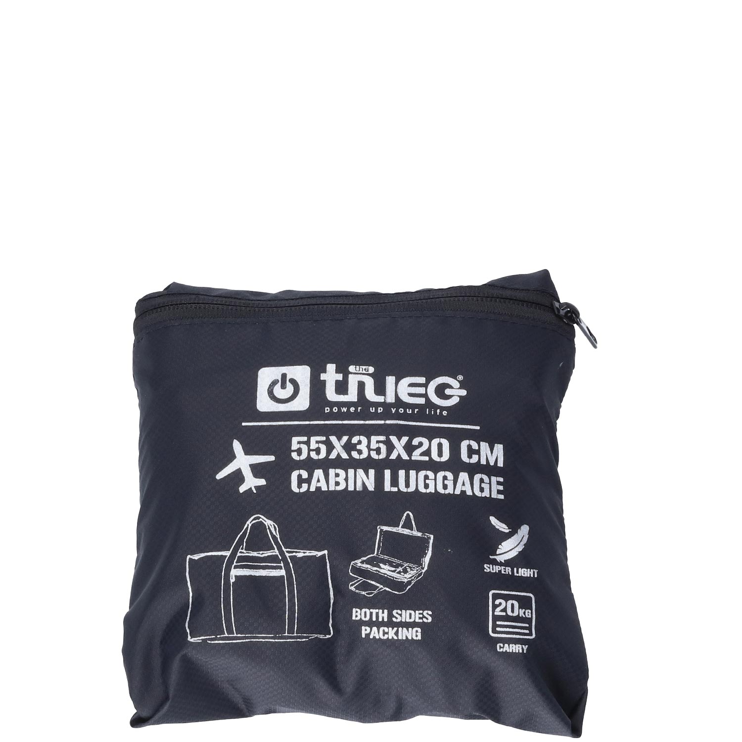 TheTrueC Foldable Travel Suitcase Bag Cabin Size  schwarz Abbildung 5