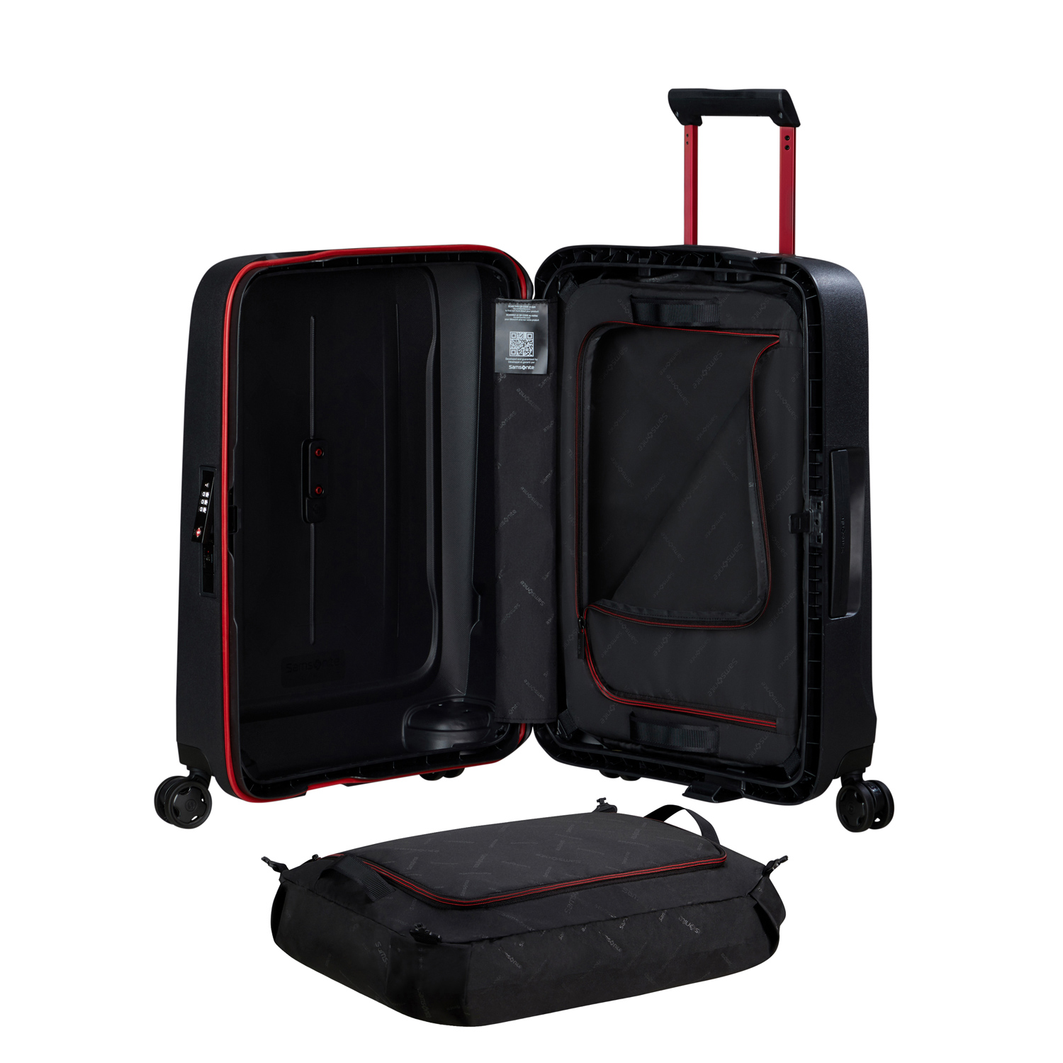 Samsonite Trolley mit 4 Rollen 55cm Essens charcoal/red Abbildung 8