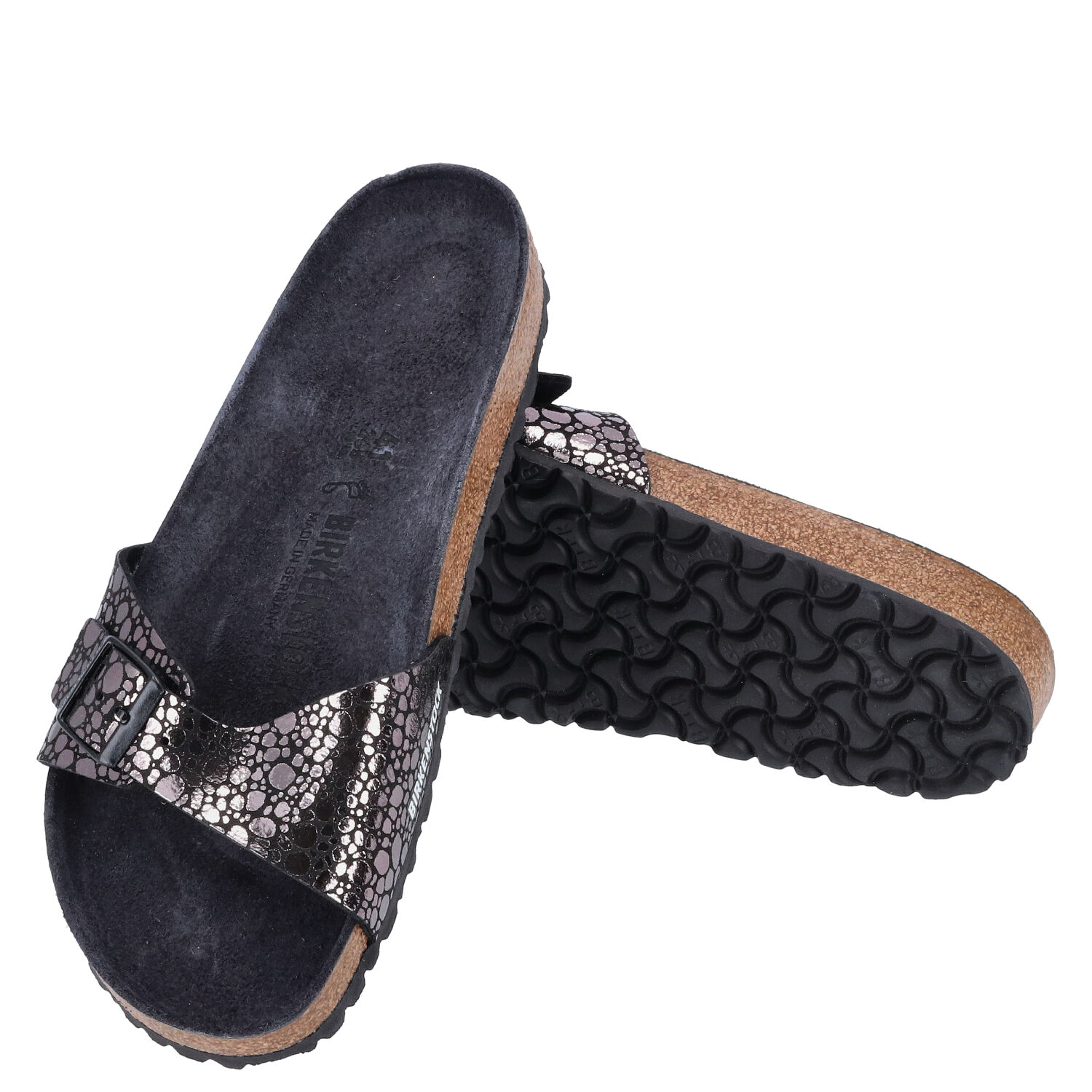 Birkenstock Sandalen Größe 41 Madrid BS Metallic Stones black   Abbildung 1