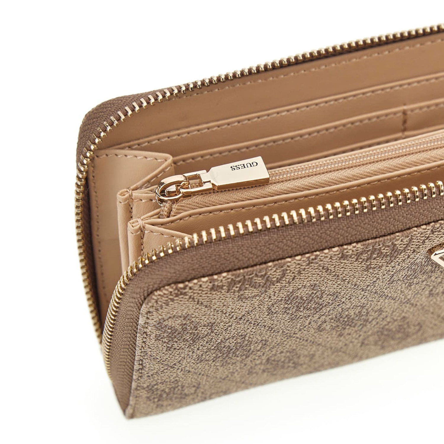 GUESS Damen Geldbörse Laurel II Latte Logo Abbildung 3