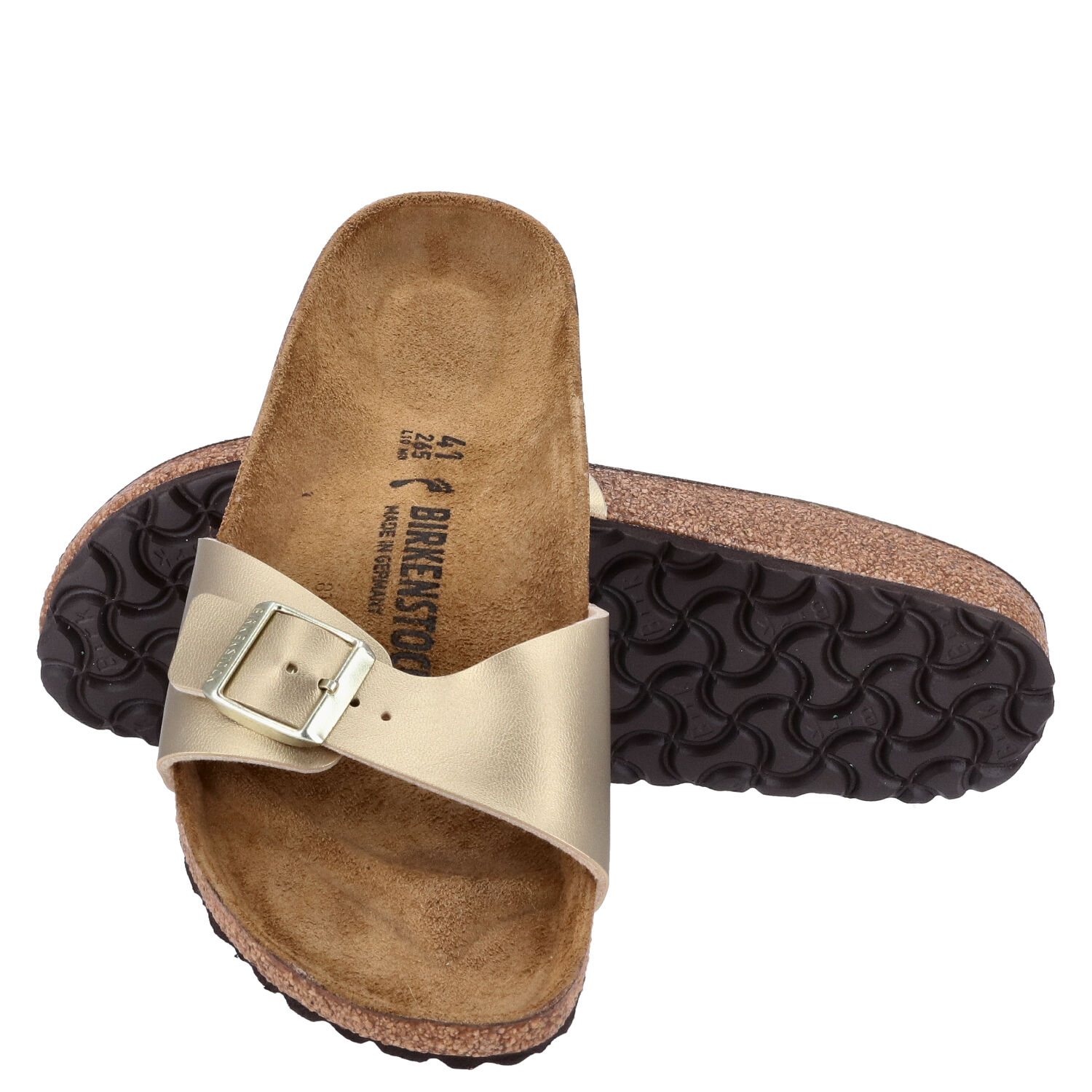 Birkenstock Sandalenn Größe 41 Madrid BS gold  