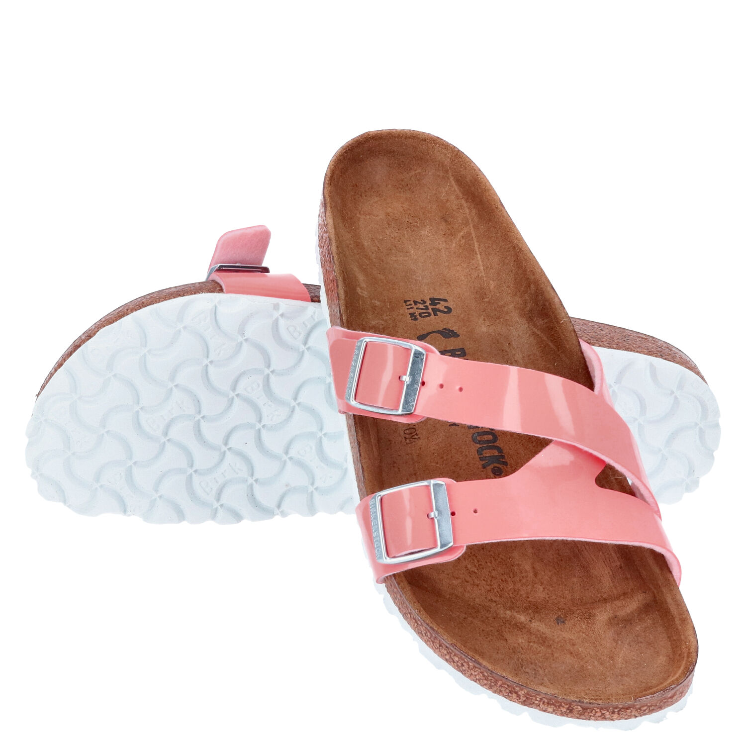 Birkenstock Sandalen Größe 42 Yao Balance II Patent coral Peach  