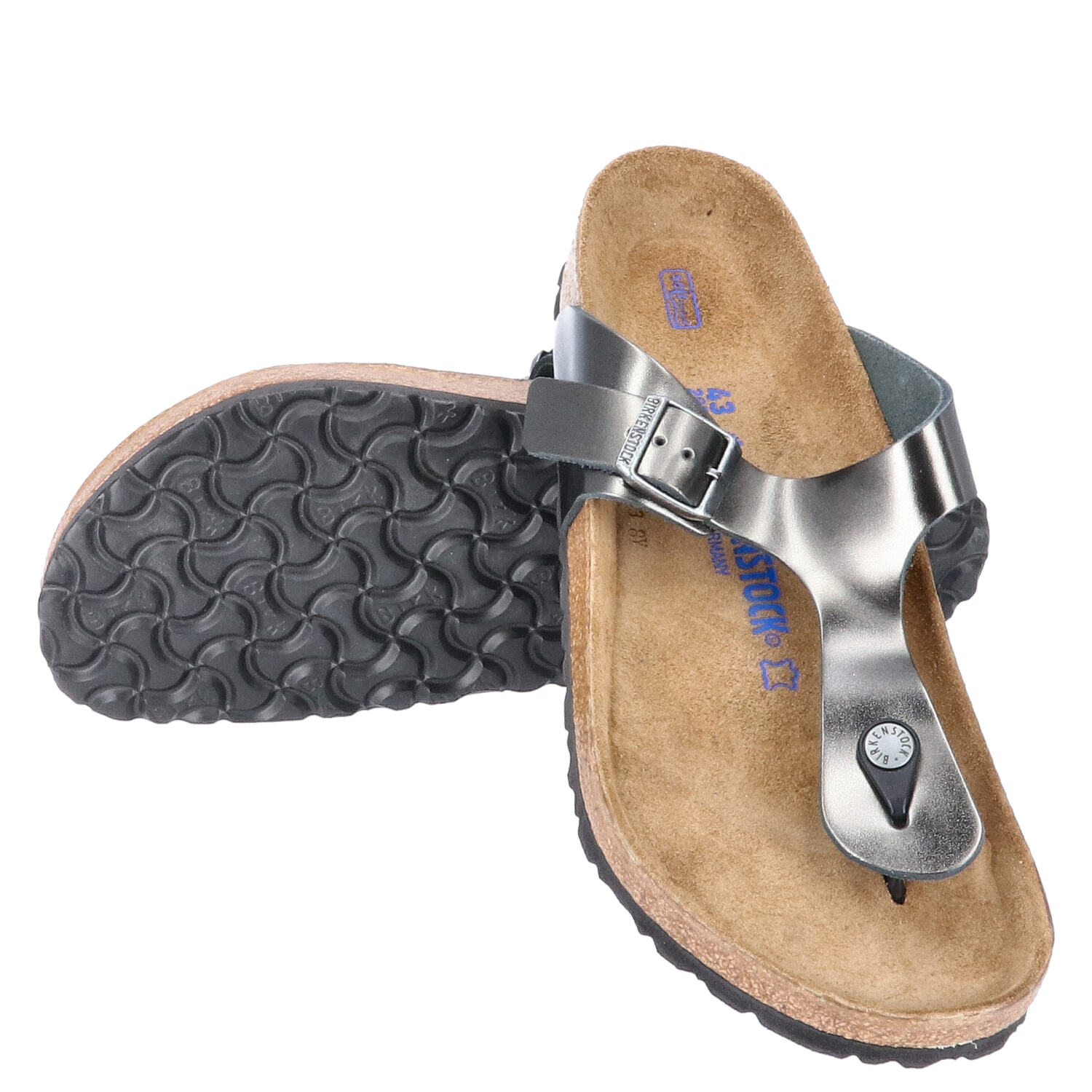 Birkenstock Sandalen Größe 43 Gizeh BS Mezallic antracite   Abbildung 1