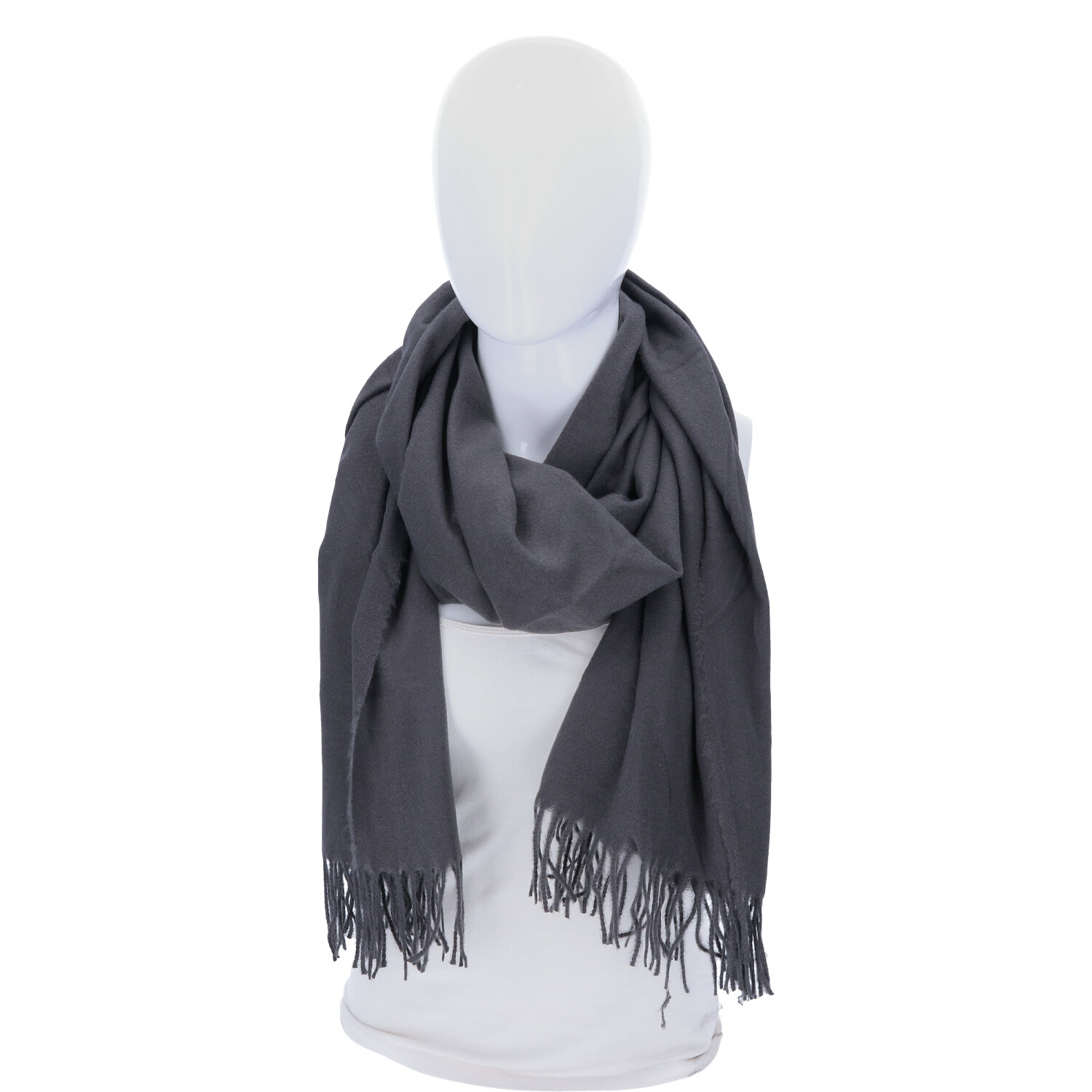 Antonio Damen Winterschal Soft Cashmera  grau Abbildung 2