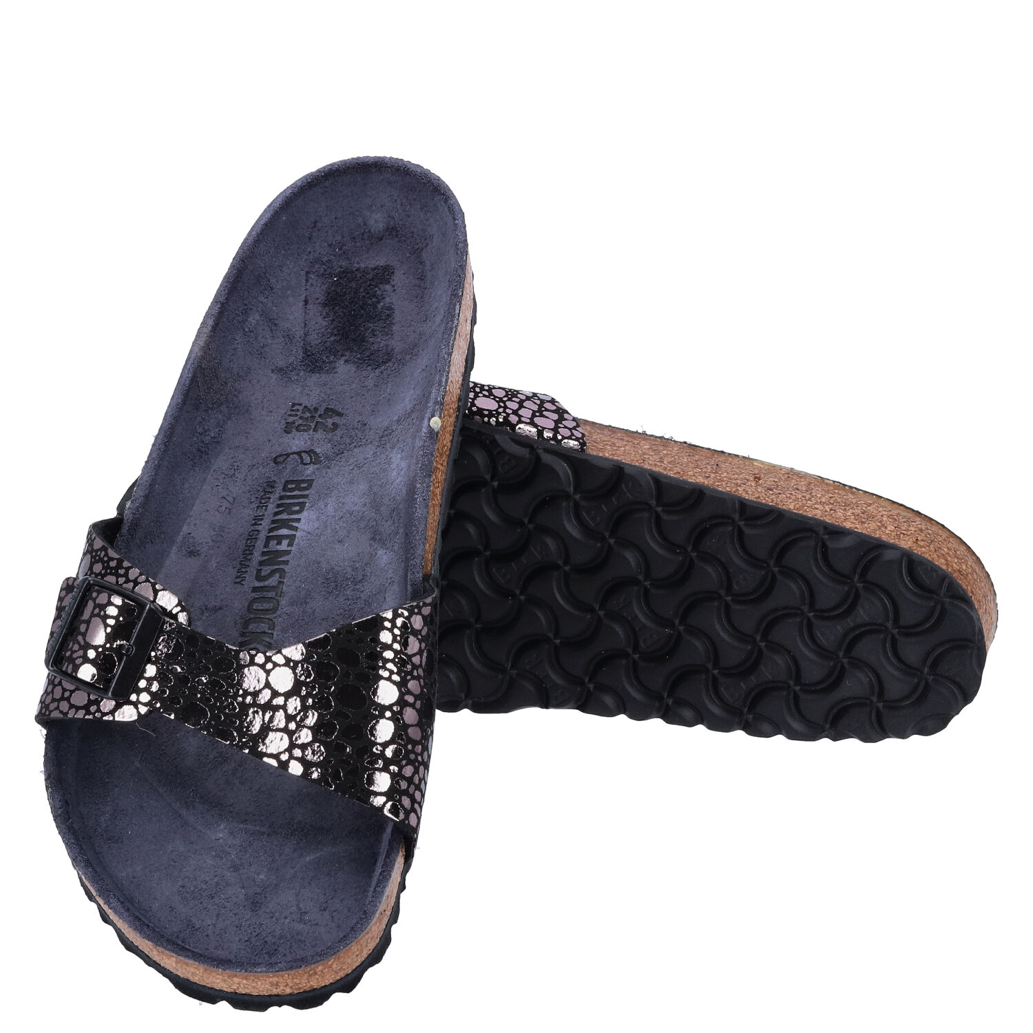Birkenstock Sandalen Größe 42 Madrid BS metallic stones black  