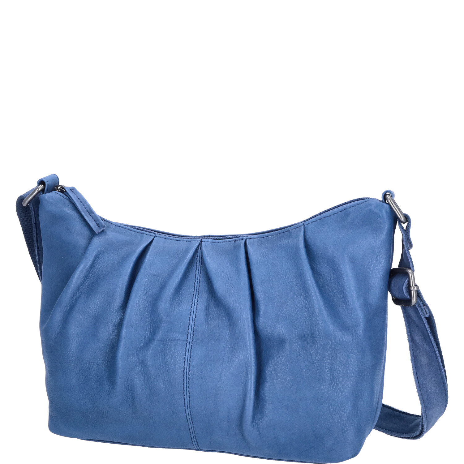 The Skandinavian Brand Damen Ledertasche, Schultertasche  blau