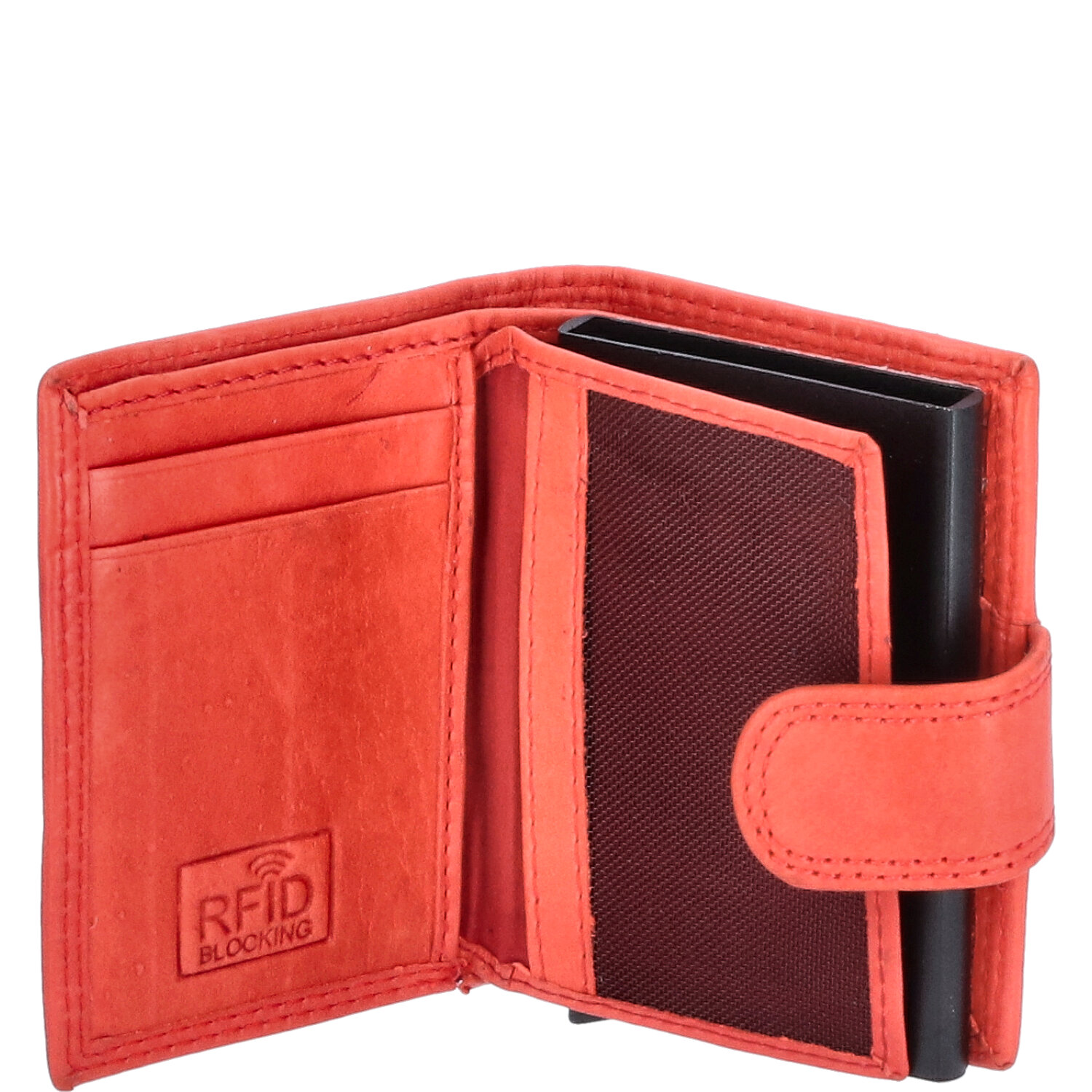 The Skandinavian Brand Kreditkarten Etui Leder  rot Abbildung 3