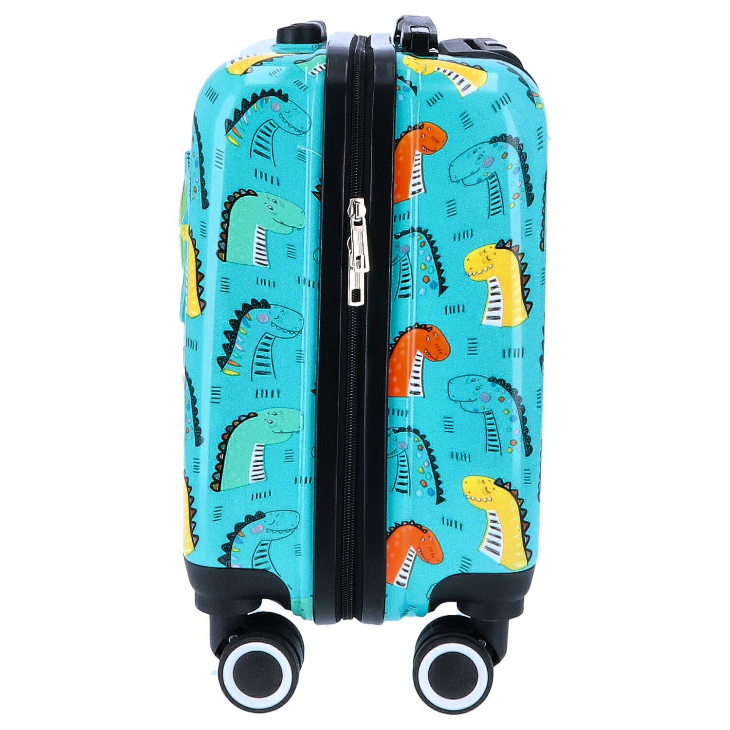 TheTrueC Kindertrolley 4 Rollen Dino  grün Abbildung 4