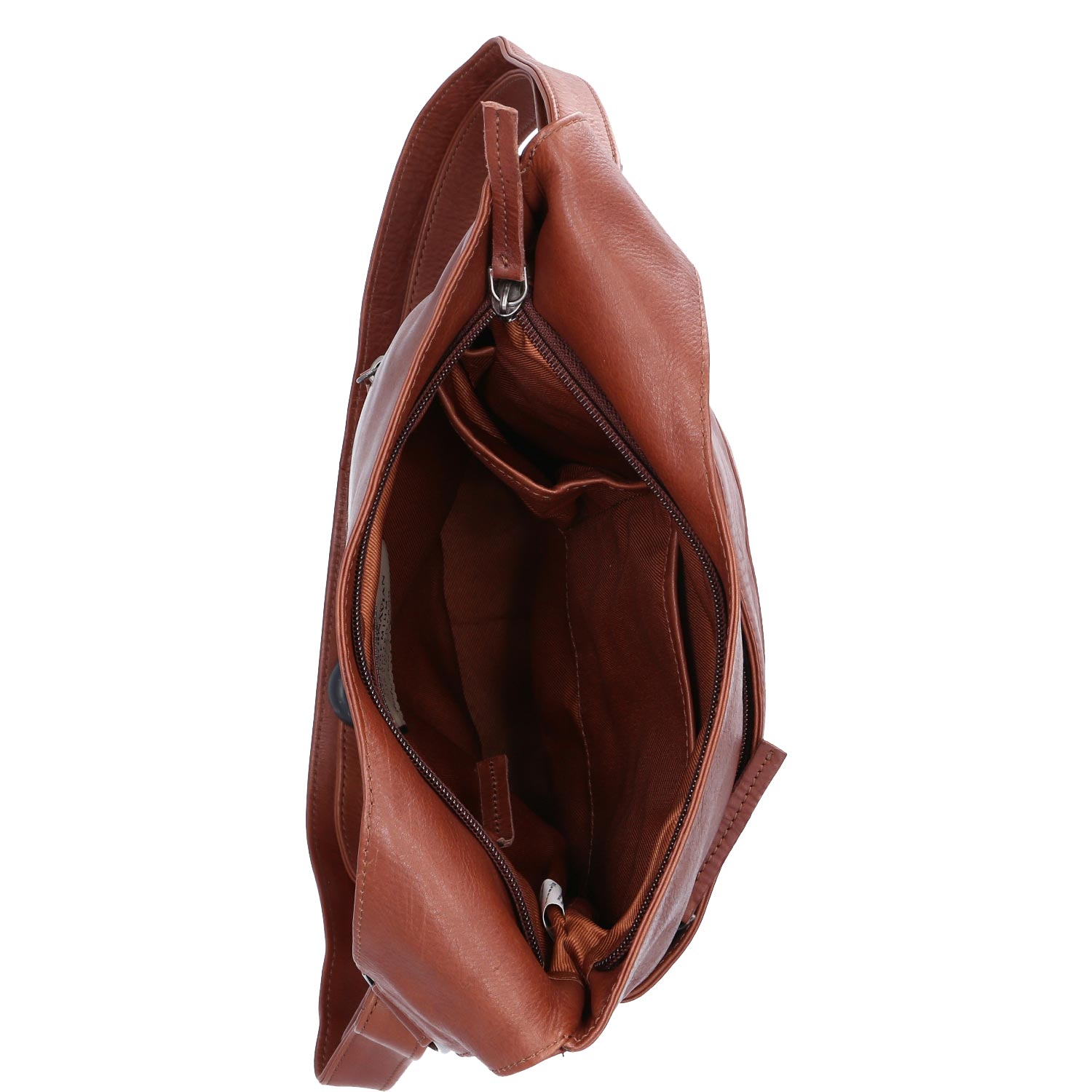 The Skandinavian Brand Lady Bag Washed Nappa Cognac