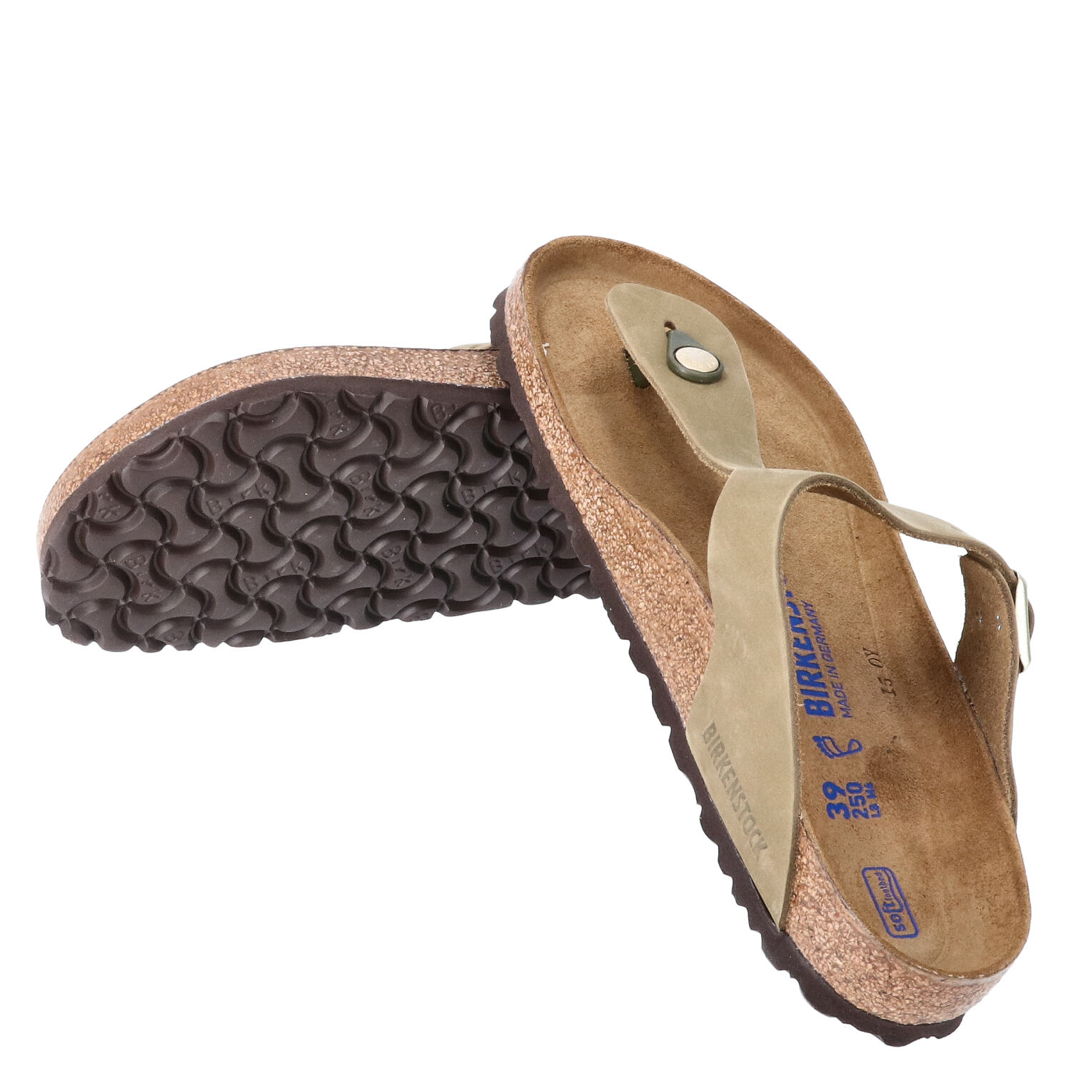 Birkenstock Sandalen Größe Gizeh BS Faded khaki  