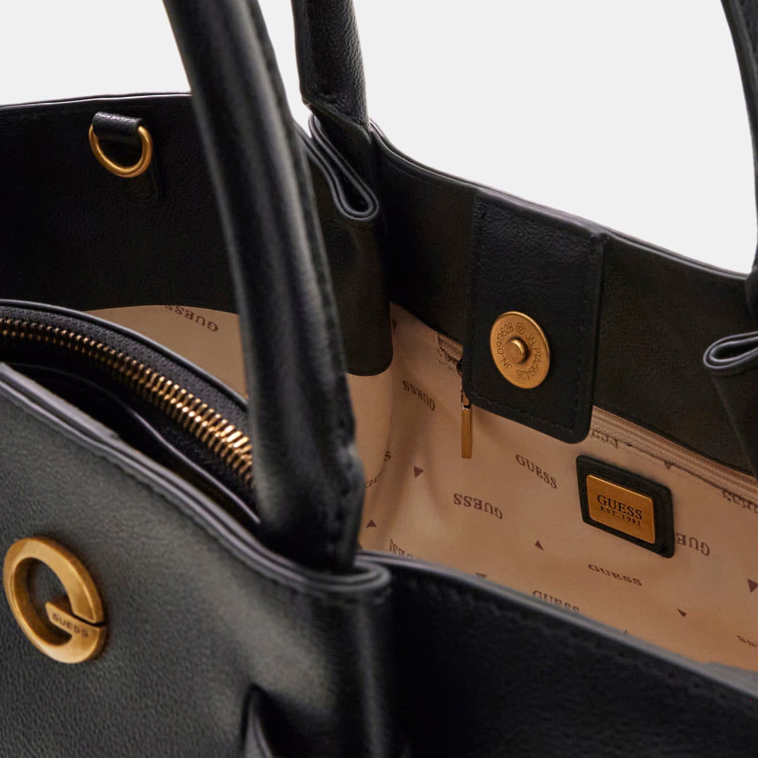 GUESS Shopper ALLEGRA GIRLFRIEND SATCHEL Black Abbildung 3