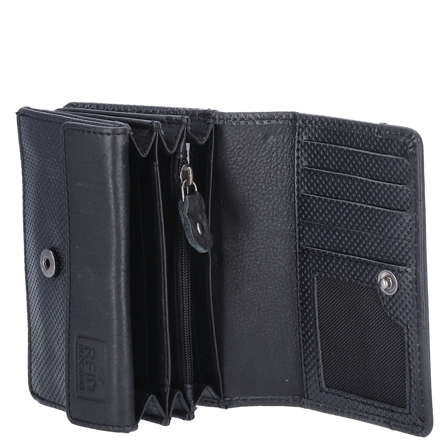 The Skandinavian Brand Damen Leder Geldbörse Quer - Black Abbildung 5