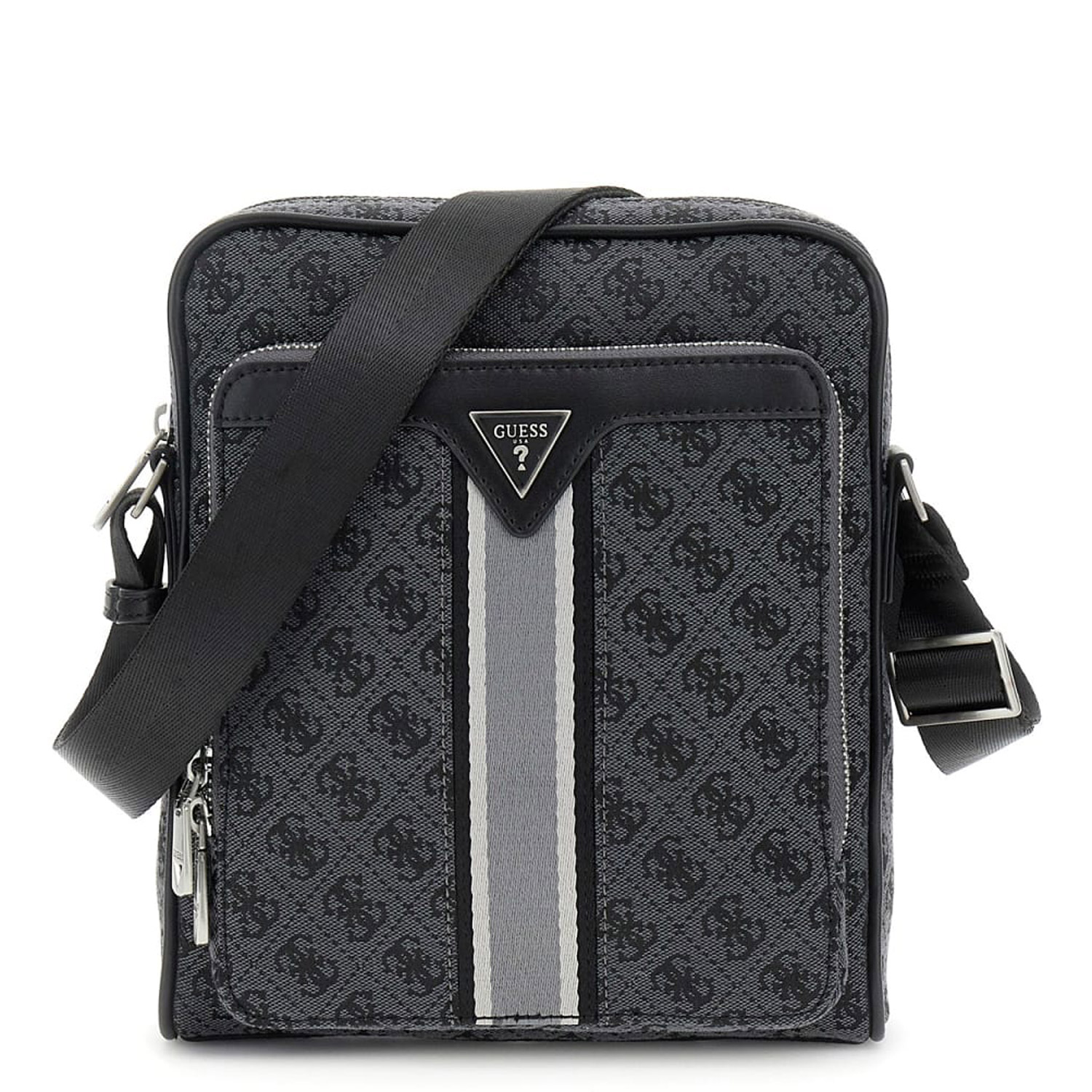 GUESS Herren Umhängetasche Milano Coal/Black