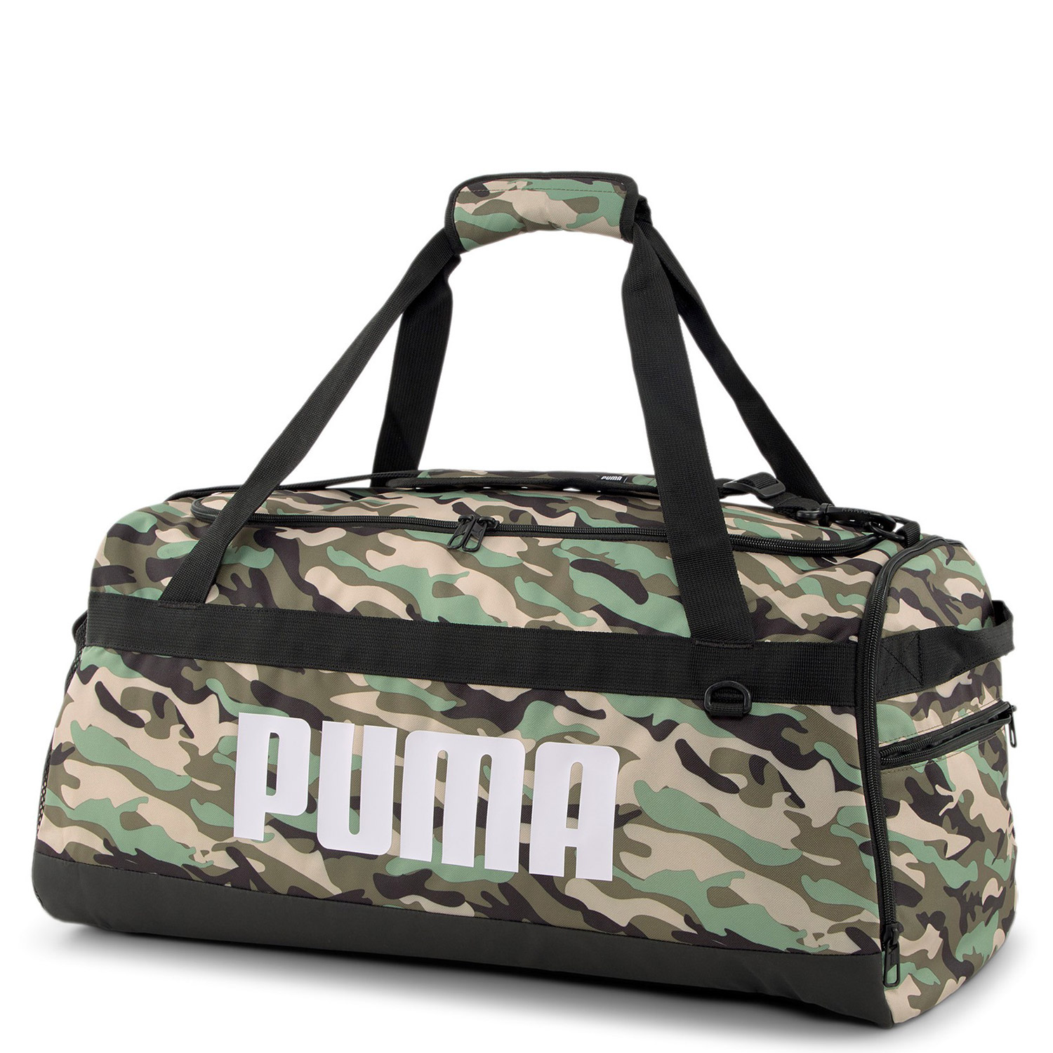 Puma Duffel Bag M Challenger dusty green-granola