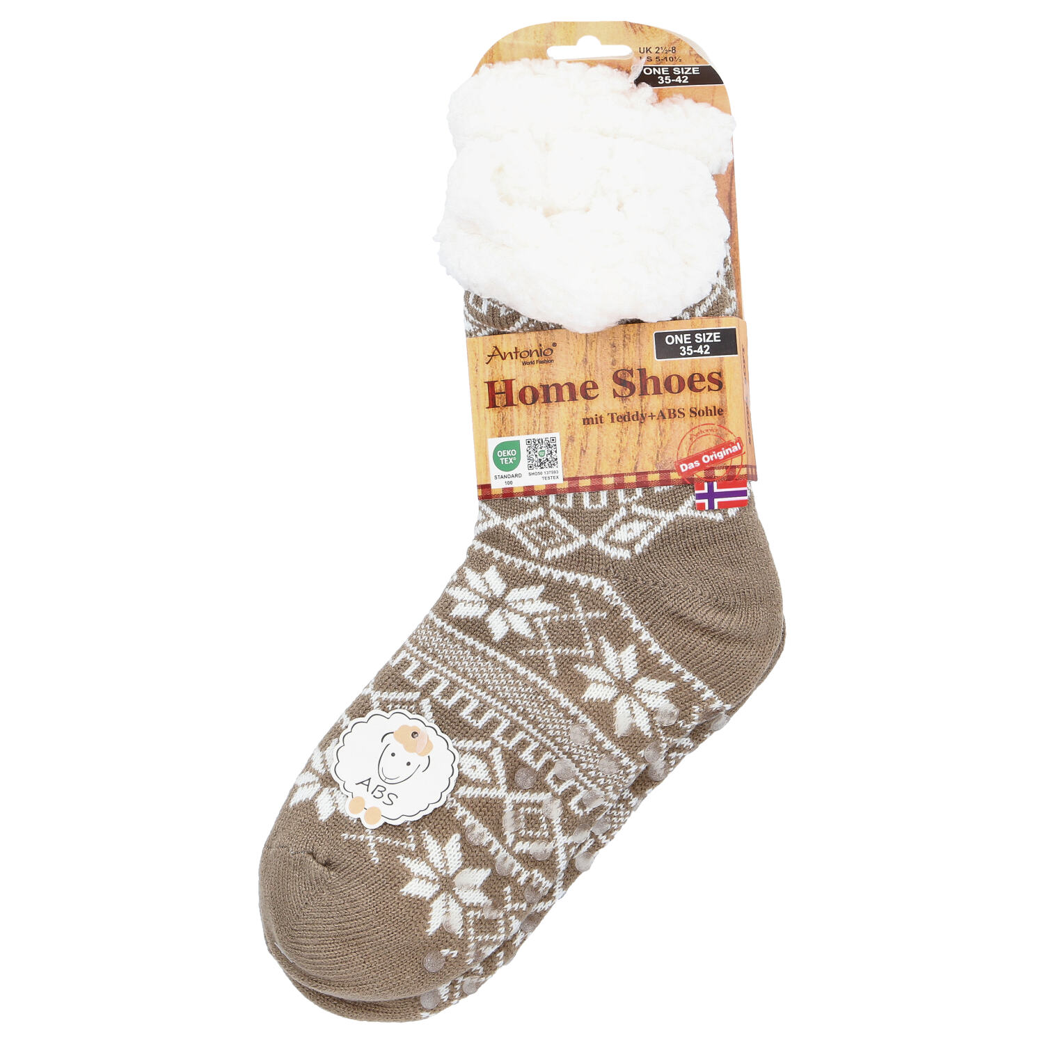 Antonio Hüttensocken Gr. 35-42 kleine Schneeflocken  . Abbildung 1