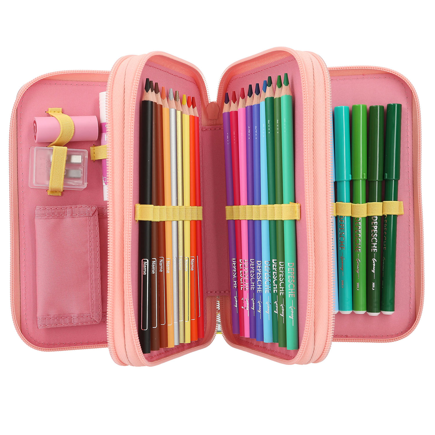 Depesche 3-Fach Federtasche TOPModel JUICY 83-Pink Abbildung 2
