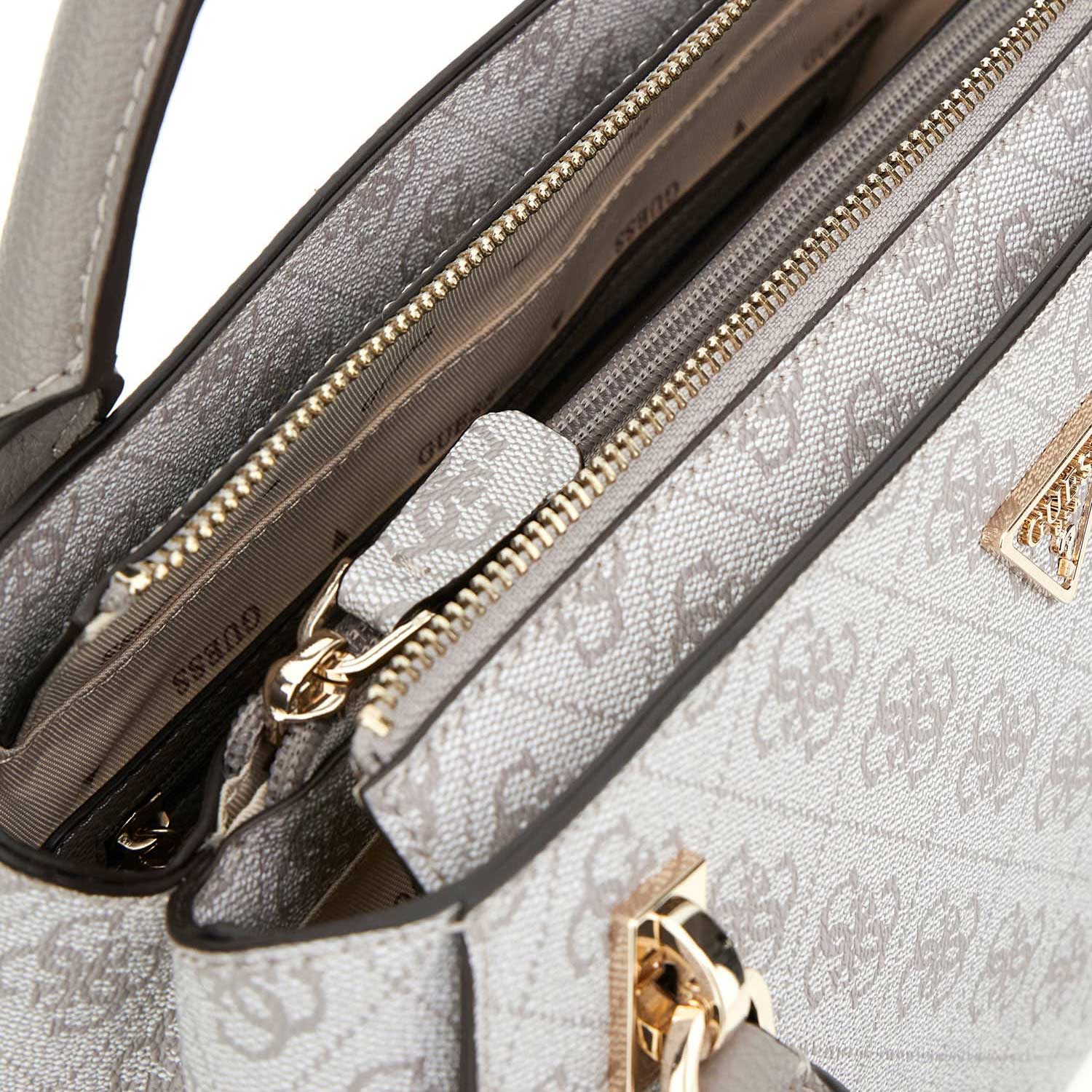 GUESS Handtasche Noelle II Dark Taupe Logo Abbildung 5