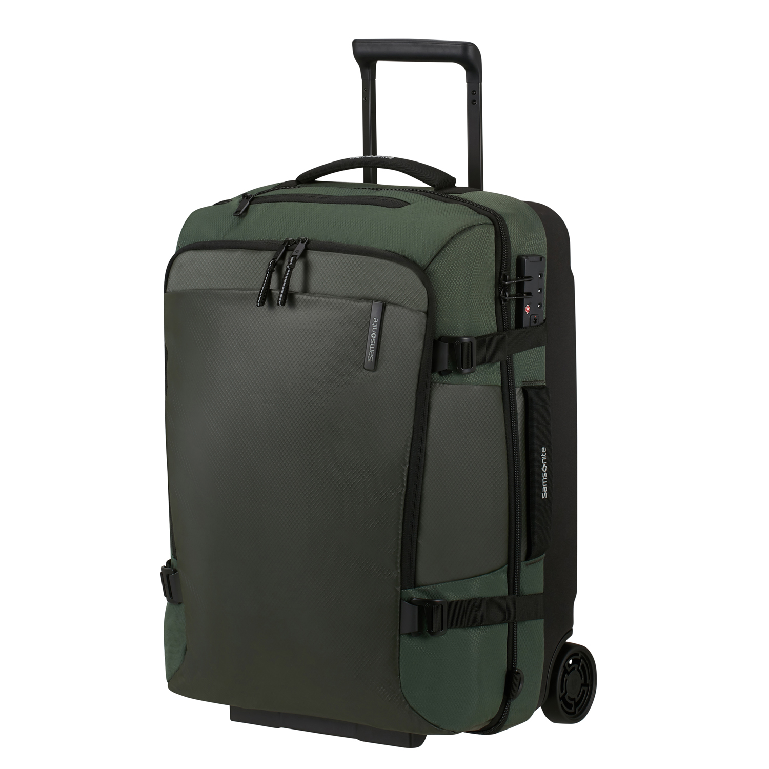 Samsonite Reisetasche mit Rollen 55/20 Rucksack Armox Moss