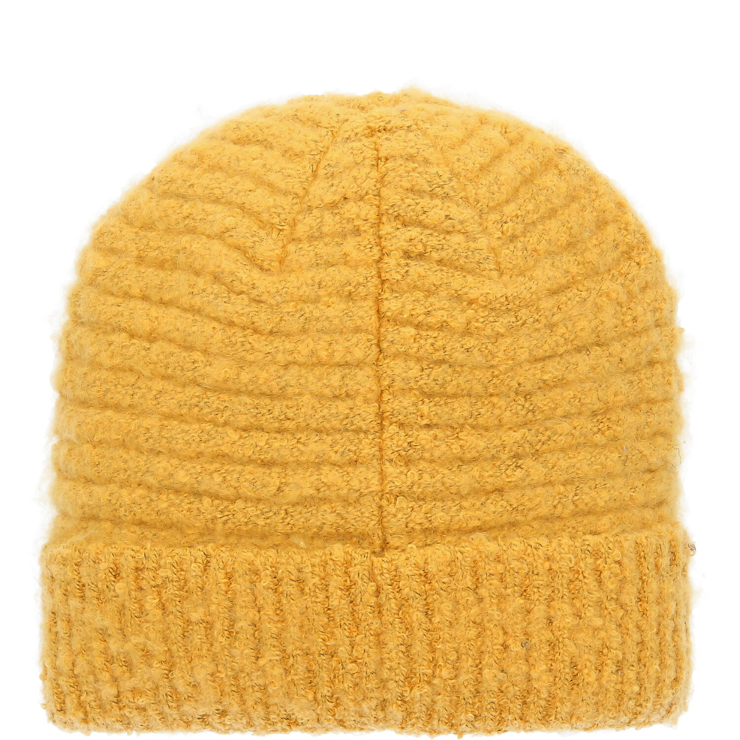 Antonio Damen Strick Mütze Bouclé Beanie  yellow Abbildung 2