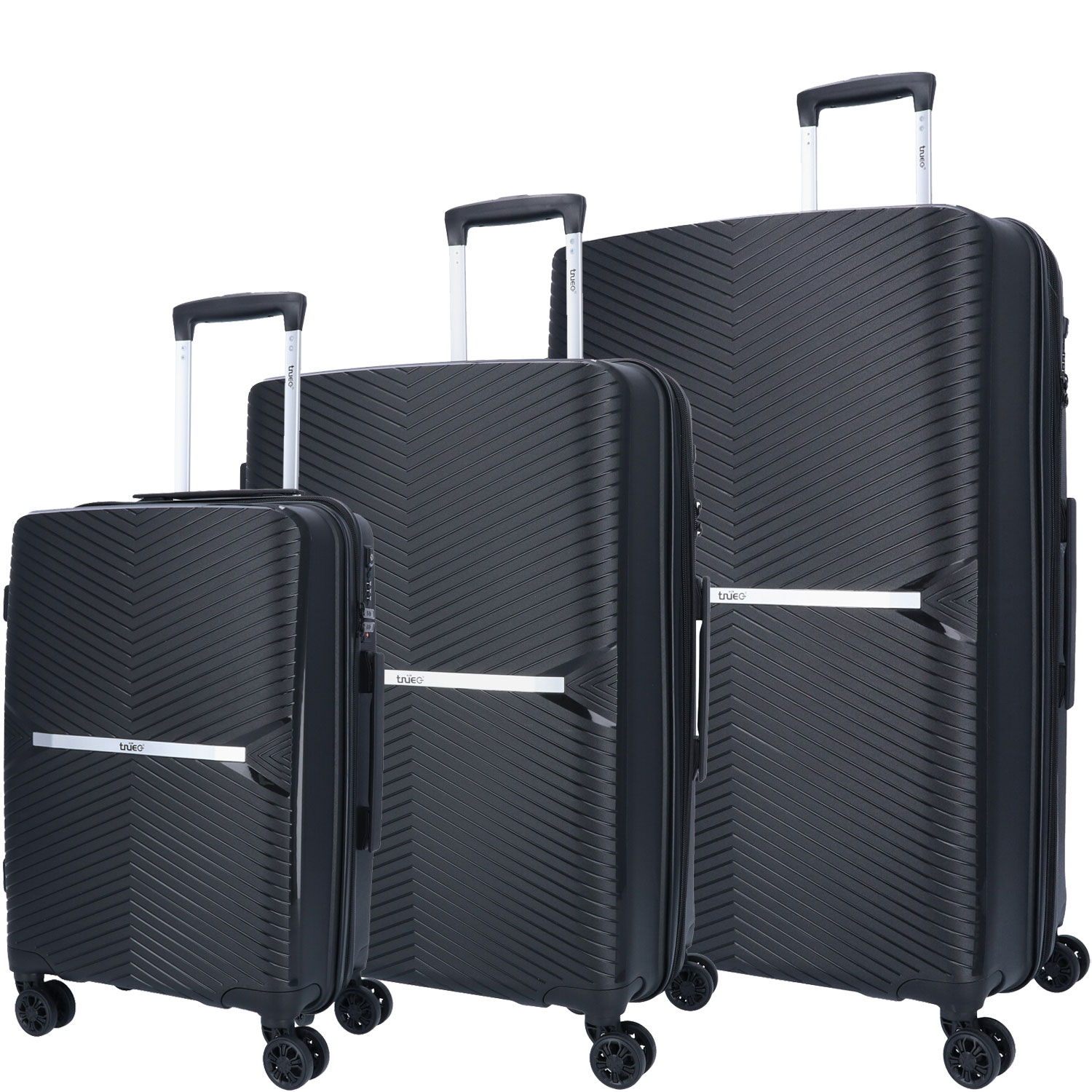 TheTrueC 4-Rad Trolley Set S/M/L Venedig schwarz