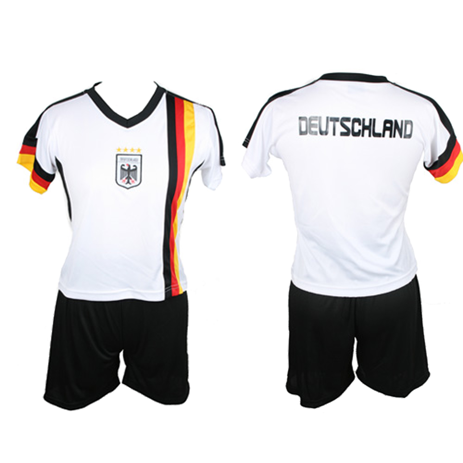 Antonio Germany Fussball Trikot + Hose Set, 122-128  weiß