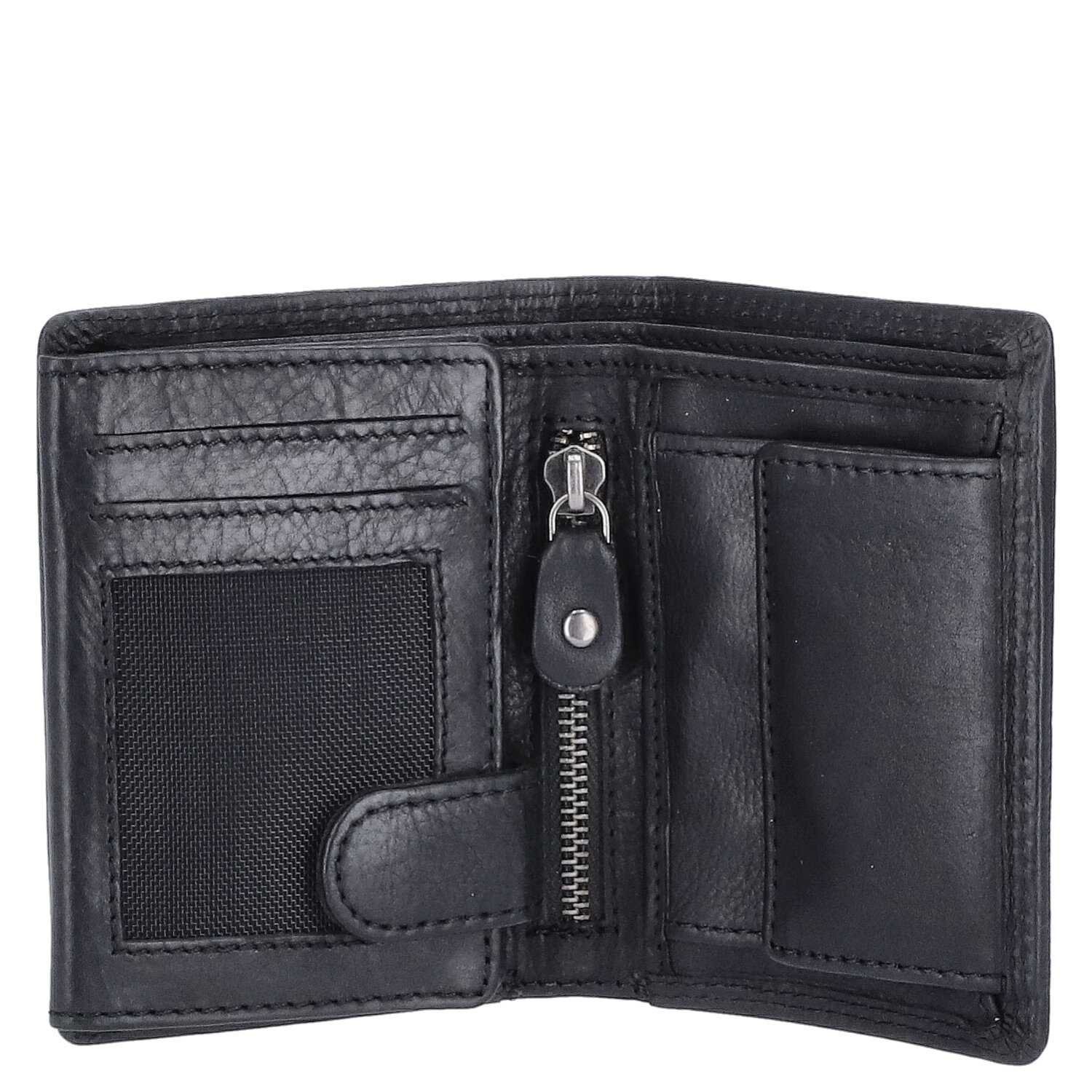 The Skandinavian Brand Herren Lederbörse hoch klein  Black Abbildung 4